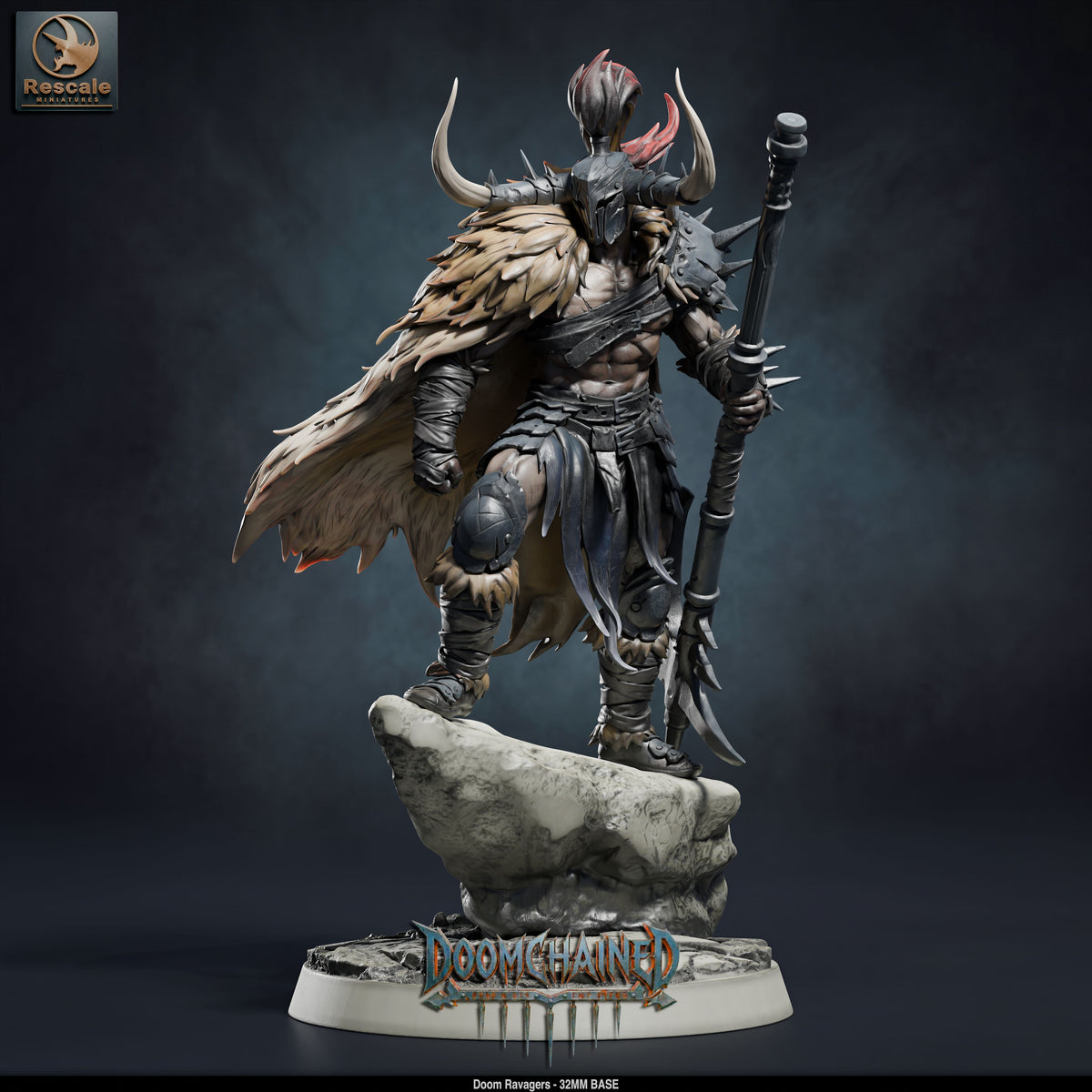 Doom Ravager Knights DND TTRPG Resin Miniature 32mm Base