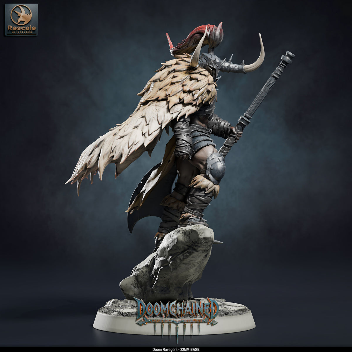 Doom Ravager Knights DND TTRPG Resin Miniature 32mm Base