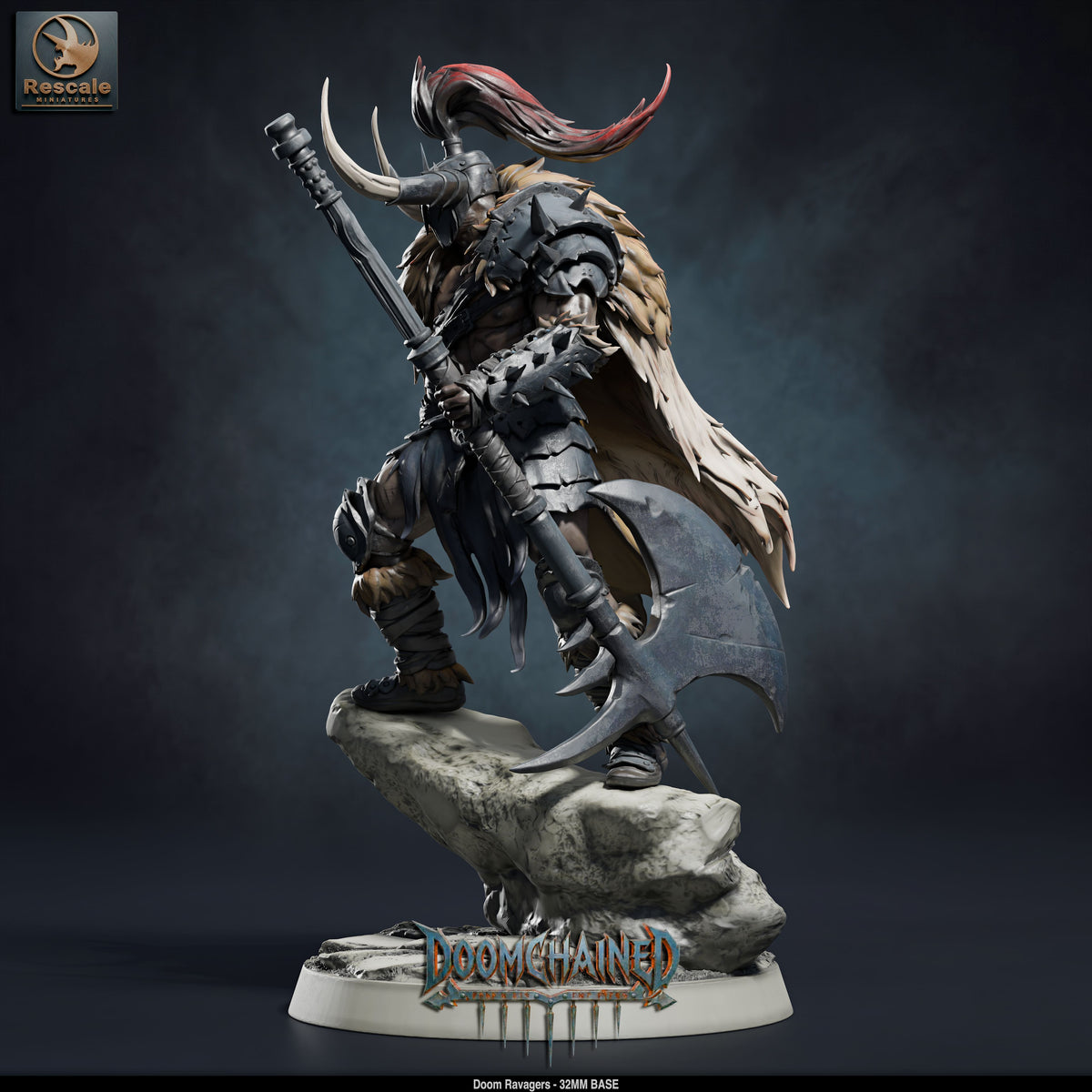 Doom Ravager Knights DND TTRPG Resin Miniature 32mm Base