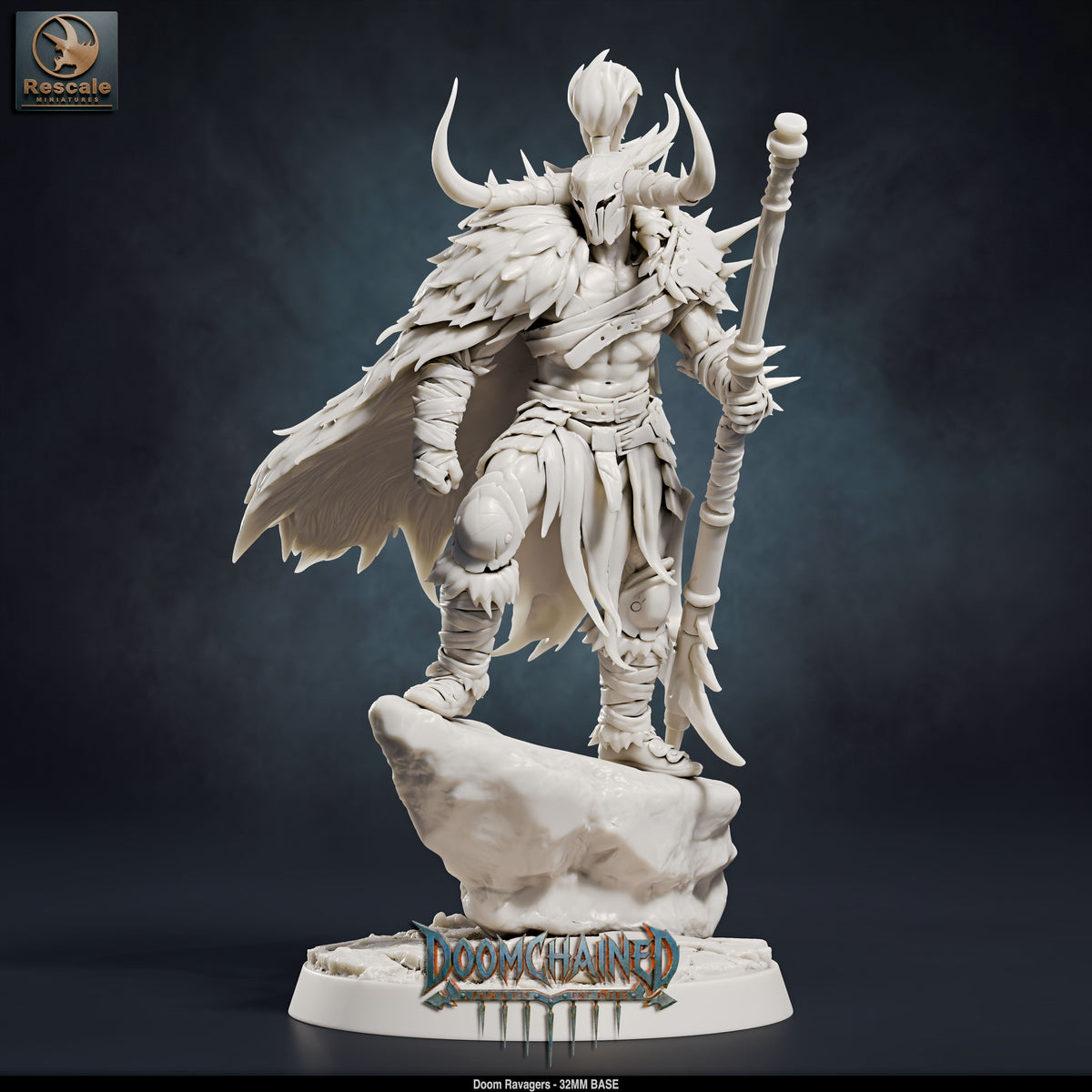 Doom Ravager Knights DND TTRPG Resin Miniature 32mm Base