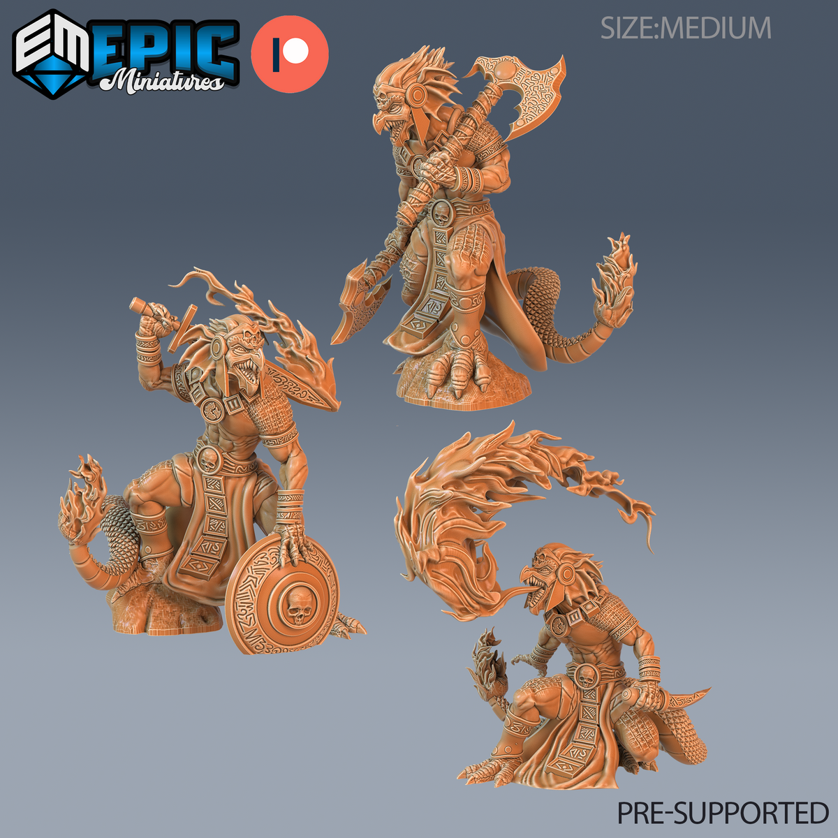 Dragon Kobold DND Miniature TTRPG Resin Figure 25mm Base