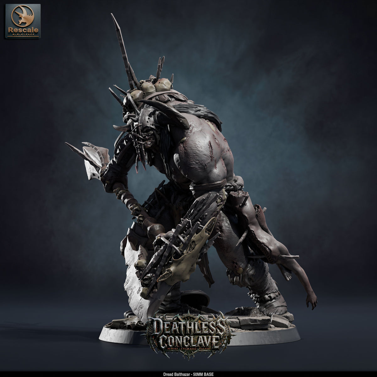 Dread Balthazar DND TTRPG Resin Model 50mm Base