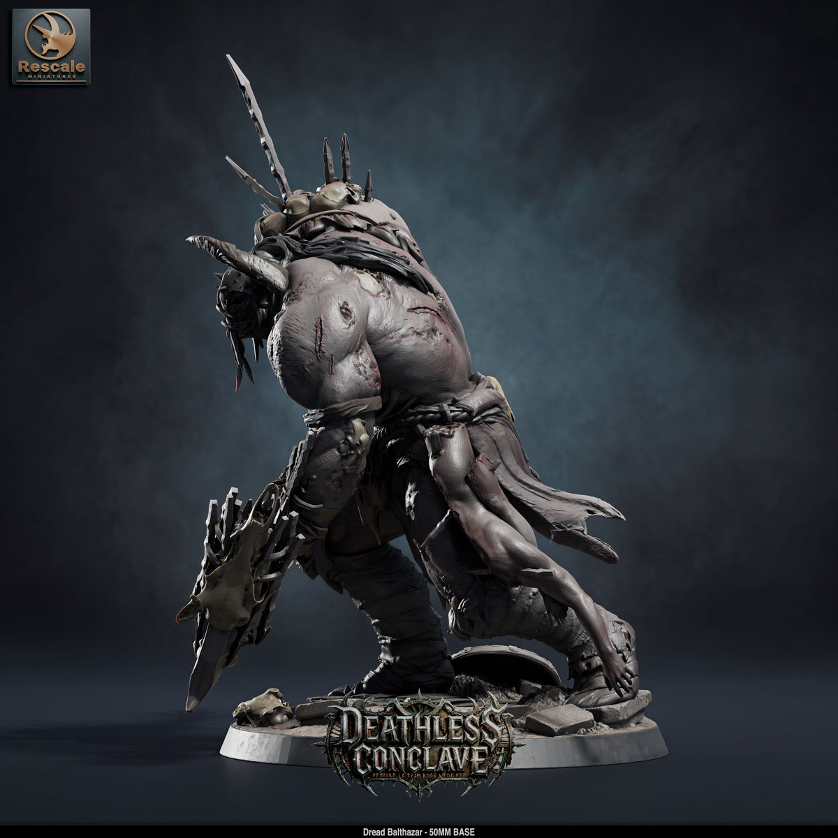 Dread Balthazar DND TTRPG Resin Model 50mm Base