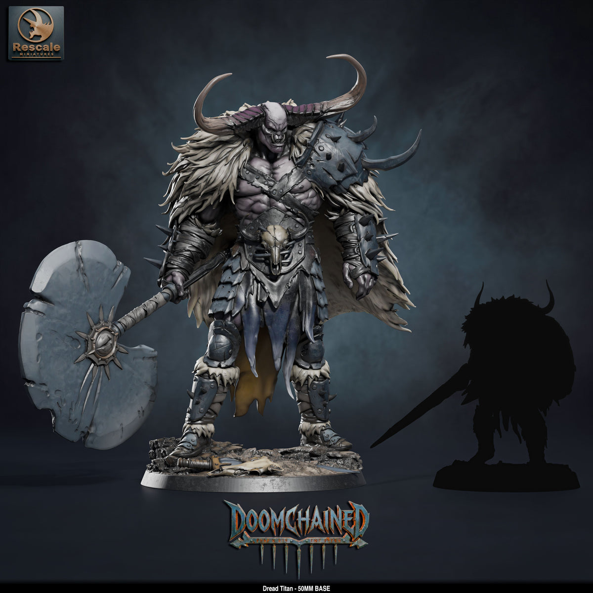 Dread Titan DND TTRPG Resin Model 50mm Base