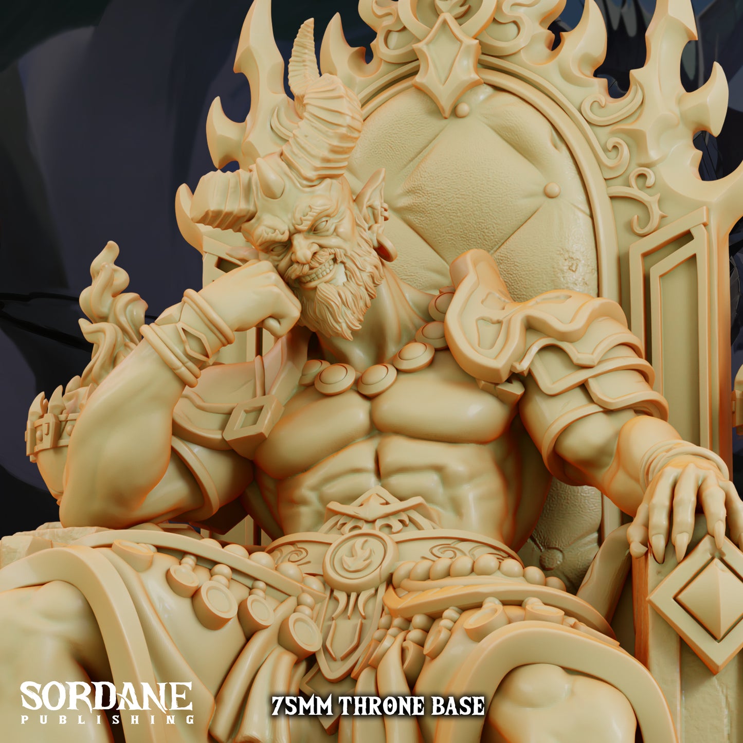 Efreeti Fire Genie DND Miniature TTRPG Resin Figure 50mm Base