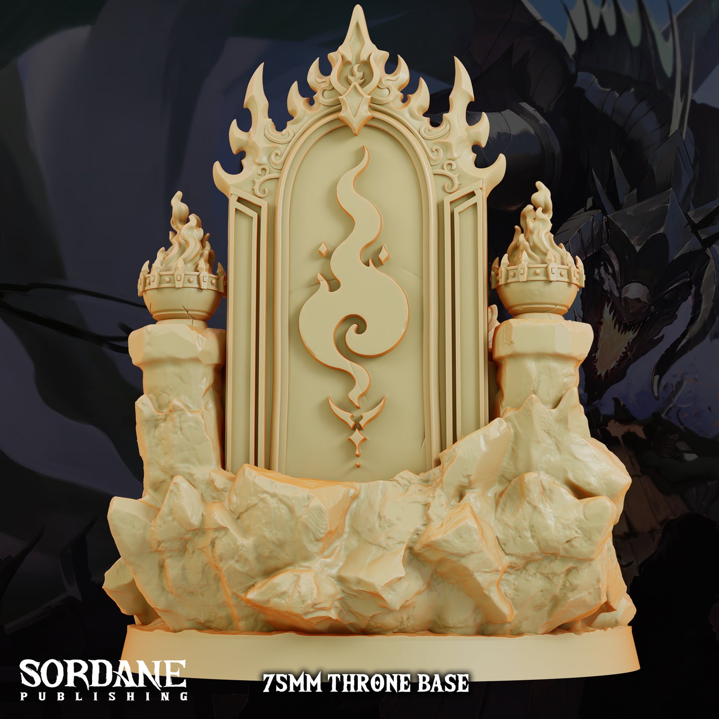 Efreeti Fire Genie DND Miniature TTRPG Resin Figure 50mm Base