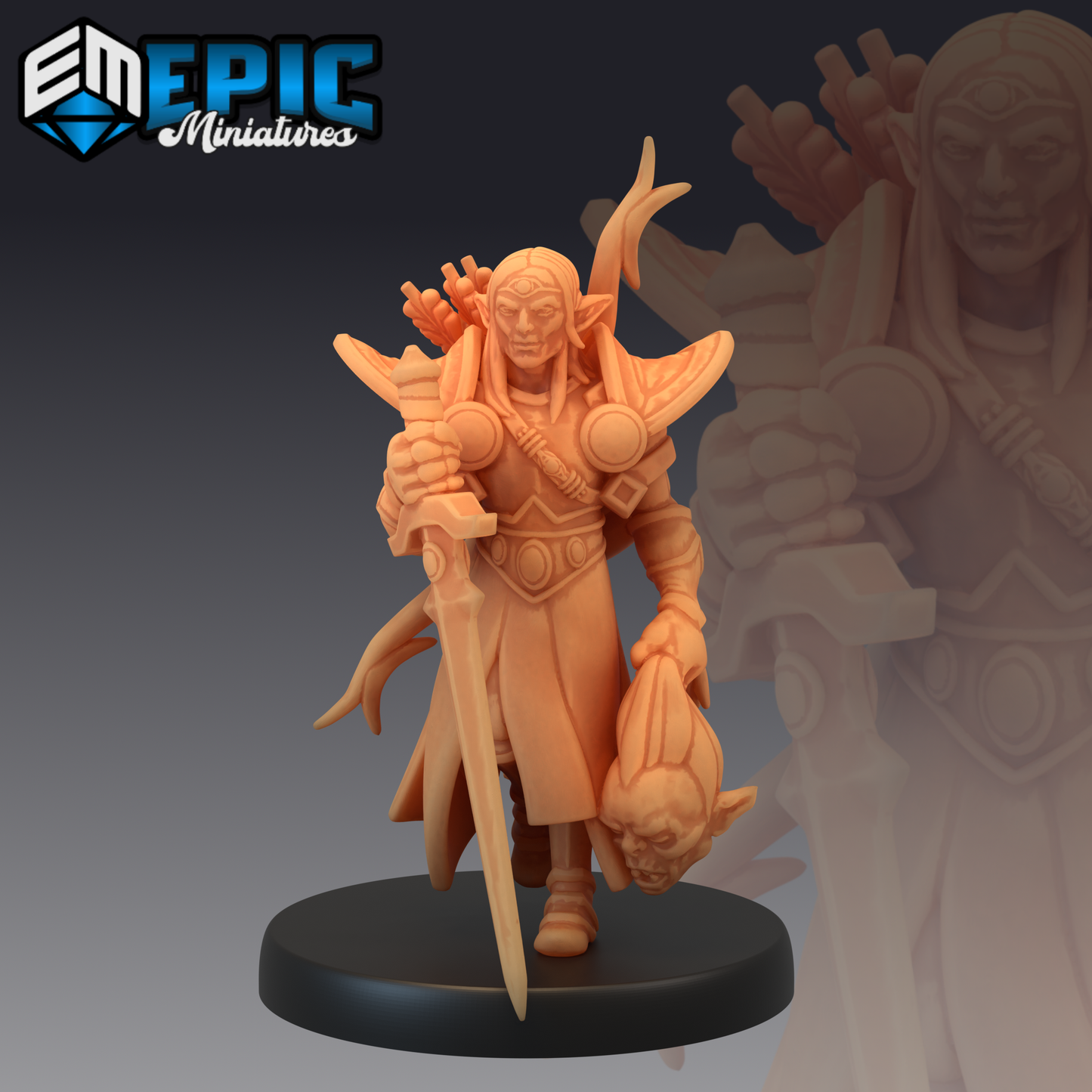 Goblin & Elf Miniatures D&D | Fantasy Tabletop RPG Characters | Resin Printed Figures | 25mm Base