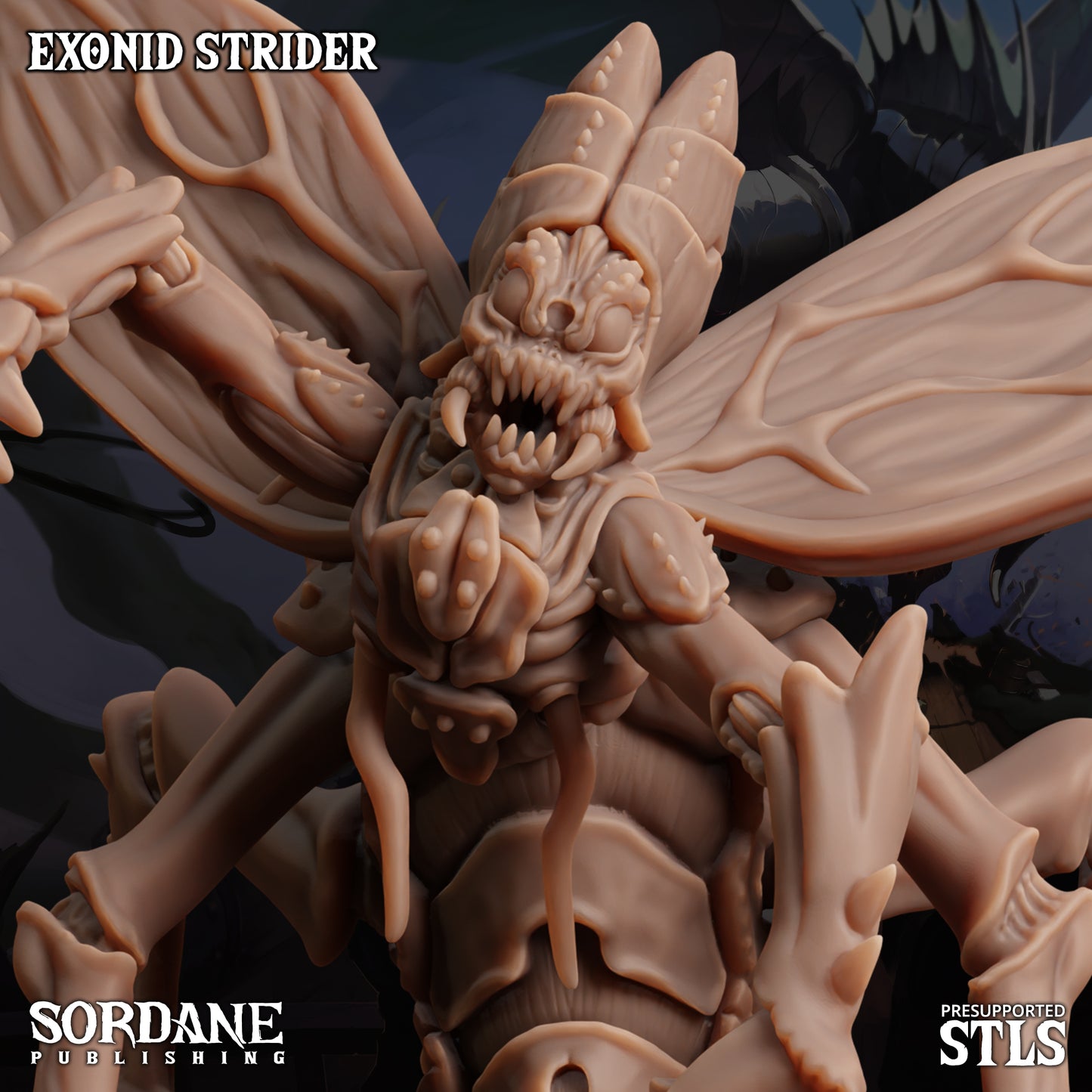 Exonid Strider DND TTRPG Resin Model 75mm Base