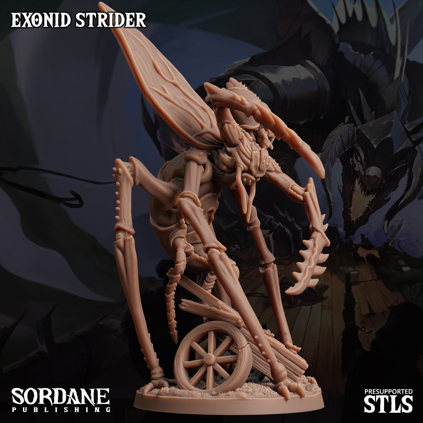 Exonid Strider DND TTRPG Resin Model 75mm Base