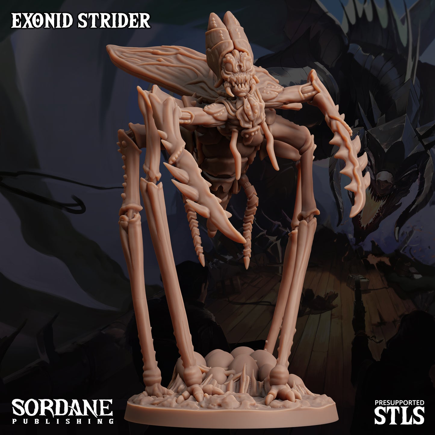 Exonid Strider DND TTRPG Resin Model 75mm Base