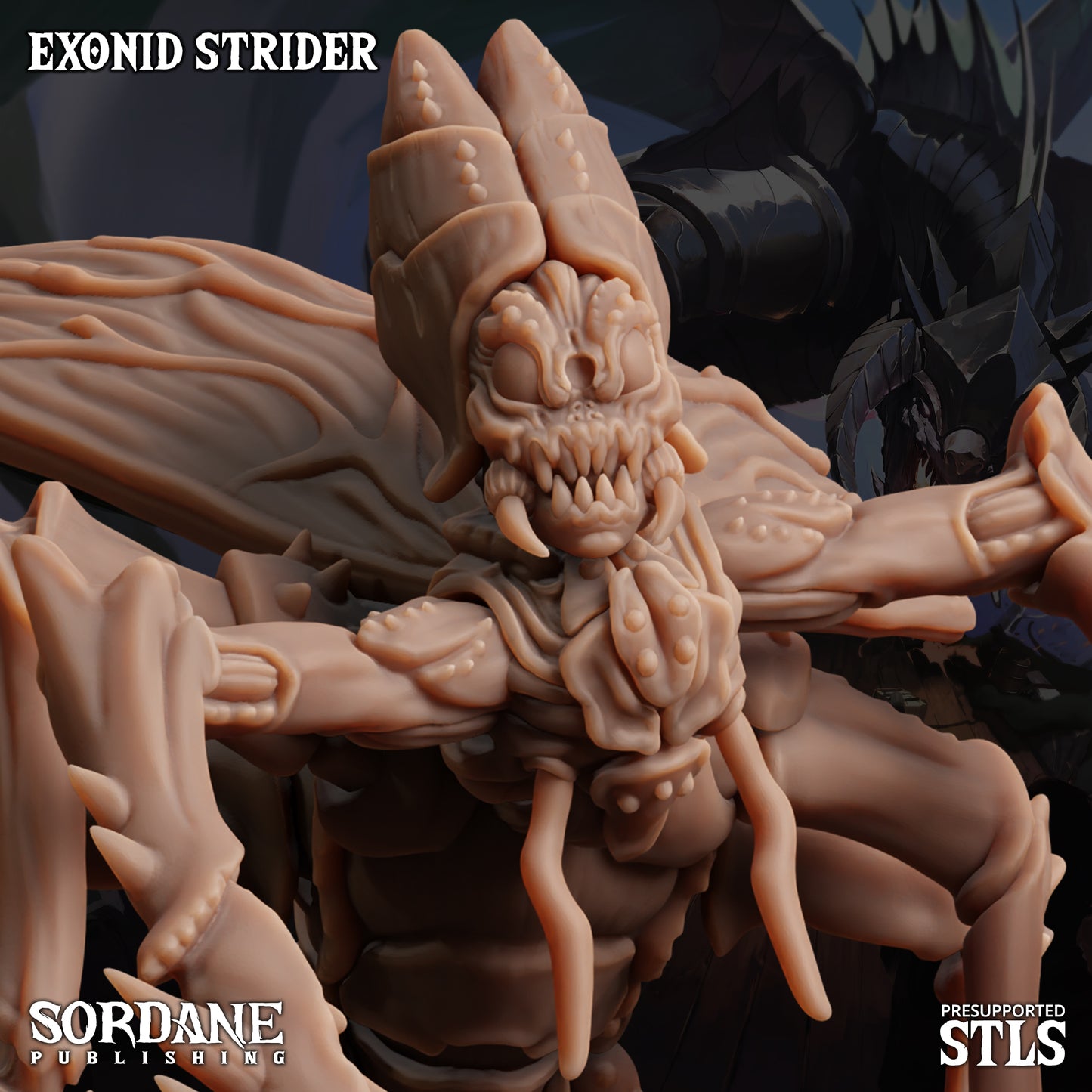 Exonid Strider DND TTRPG Resin Model 75mm Base