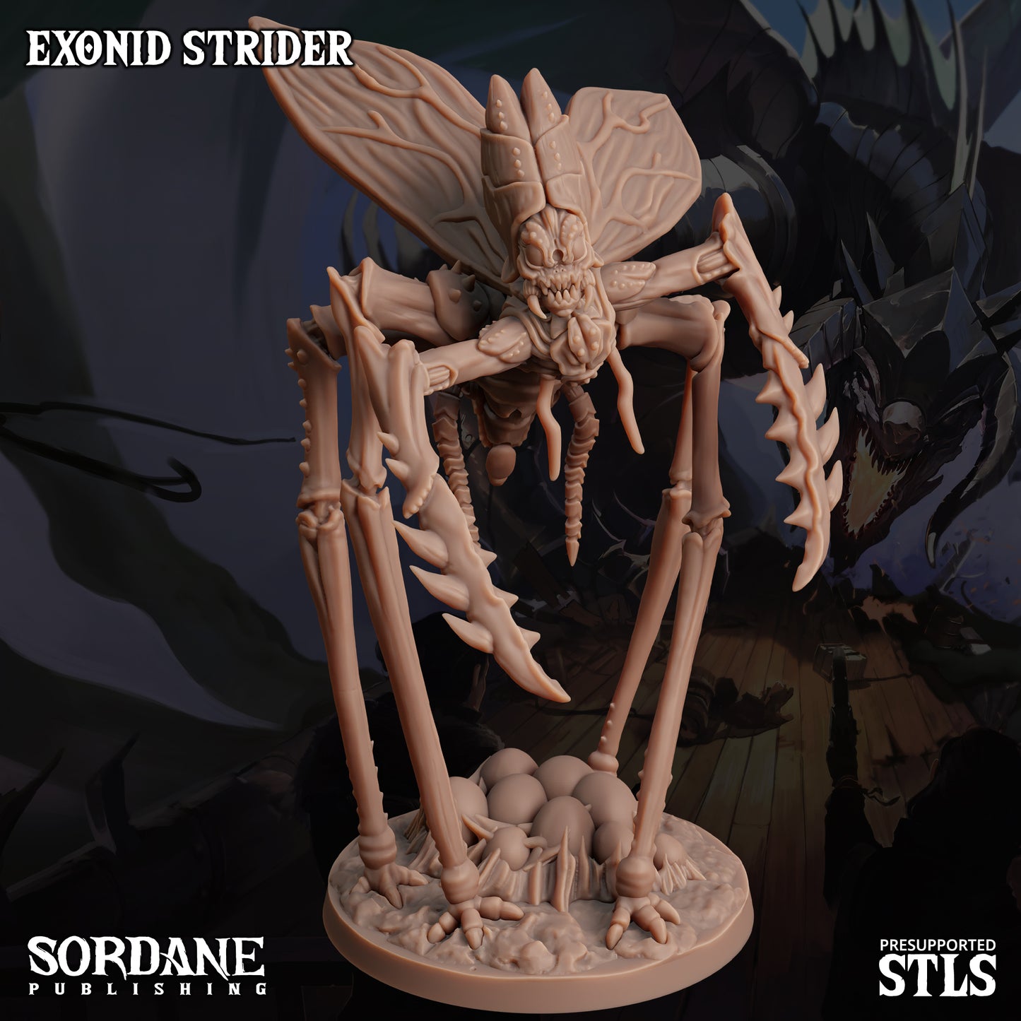 Exonid Strider DND TTRPG Resin Model 75mm Base