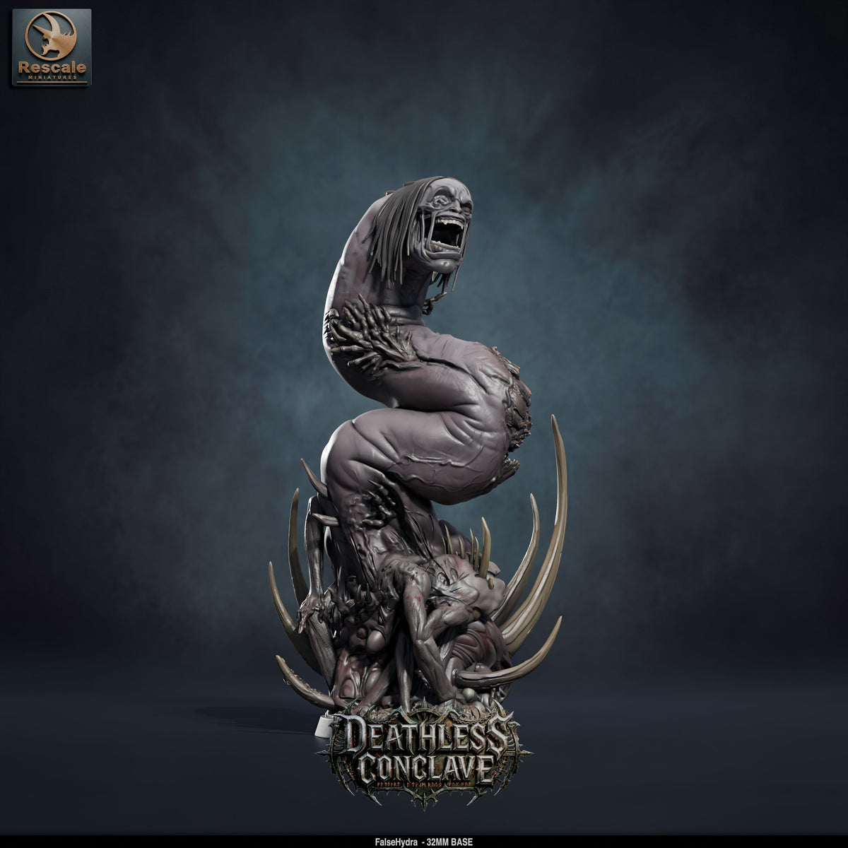 False Hydra DND TTRPG Resin Model 32mm 100mm Base