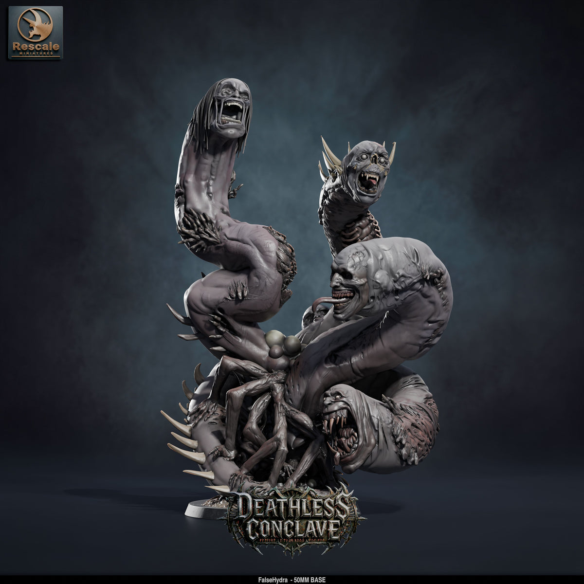 False Hydra DND TTRPG Resin Model 32mm 100mm Base