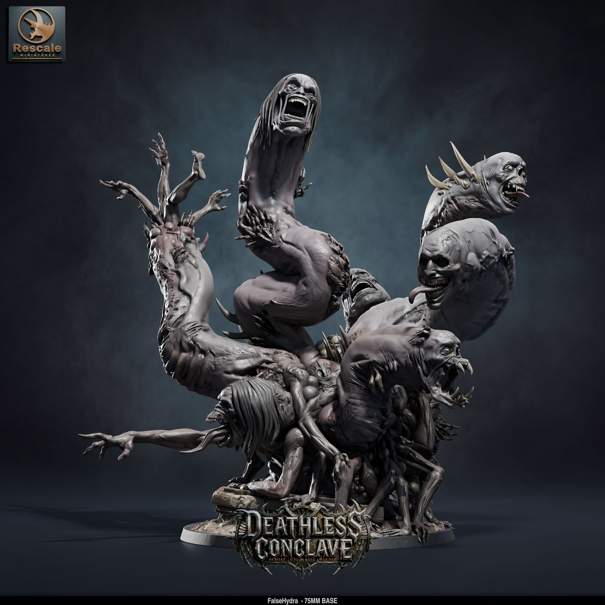 False Hydra DND TTRPG Resin Model 32mm 100mm Base
