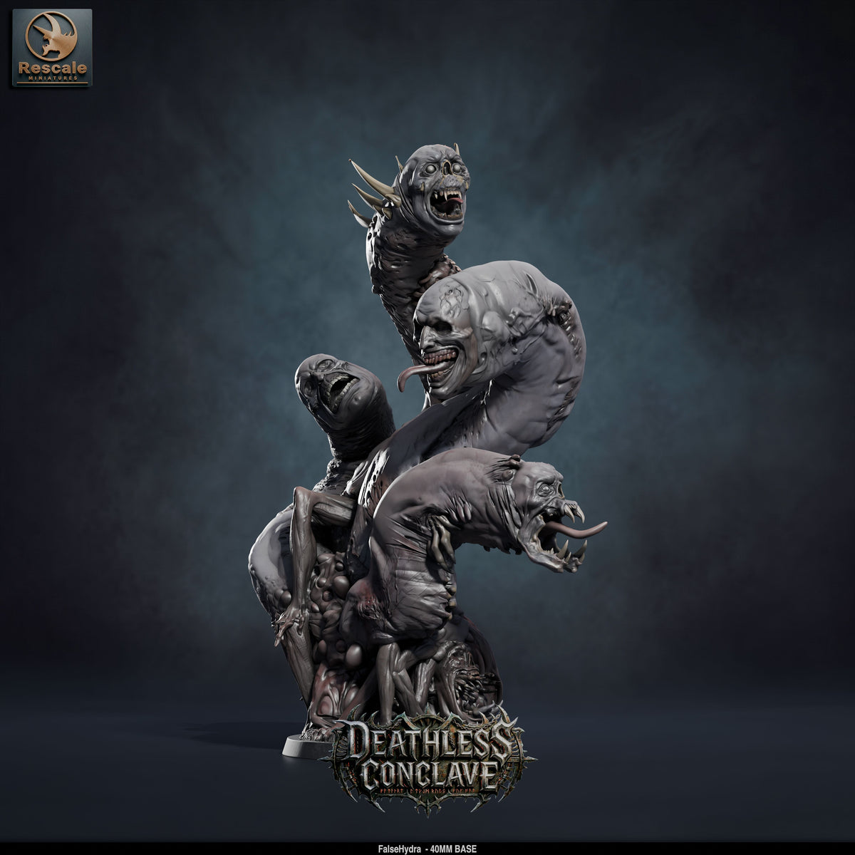 False Hydra DND TTRPG Resin Model 32mm 100mm Base