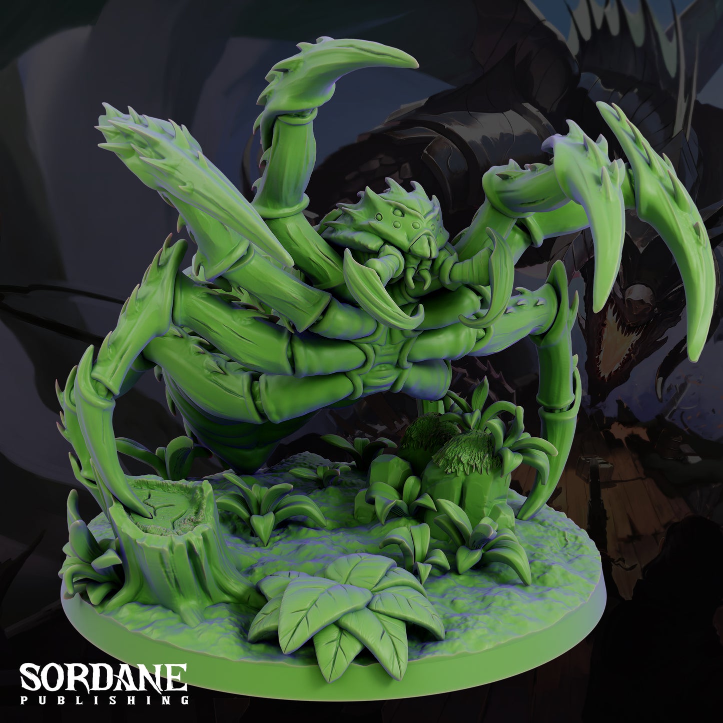 Giant Spider DND Miniature TTRPG Resin Figure 50mm Base
