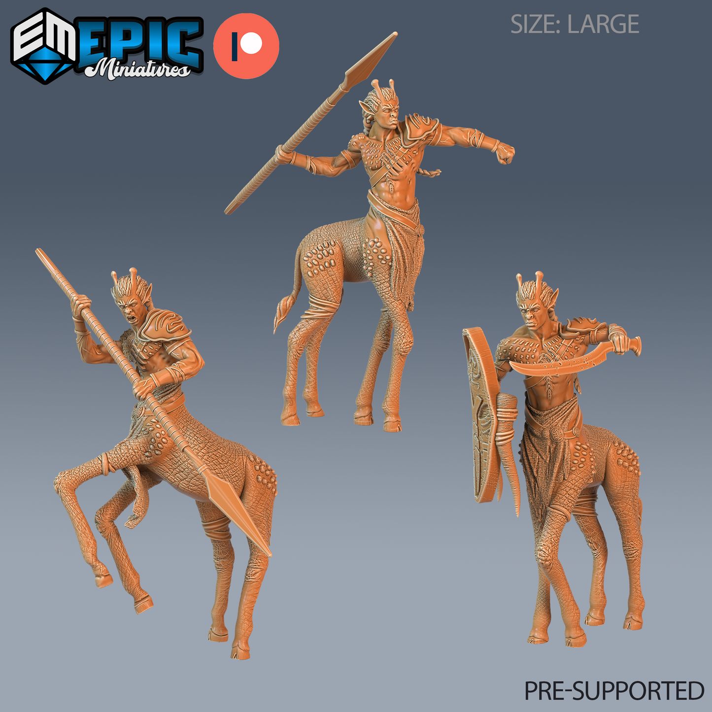 Giraffe Centaur DND TTRPG Resin Model 51mm Base