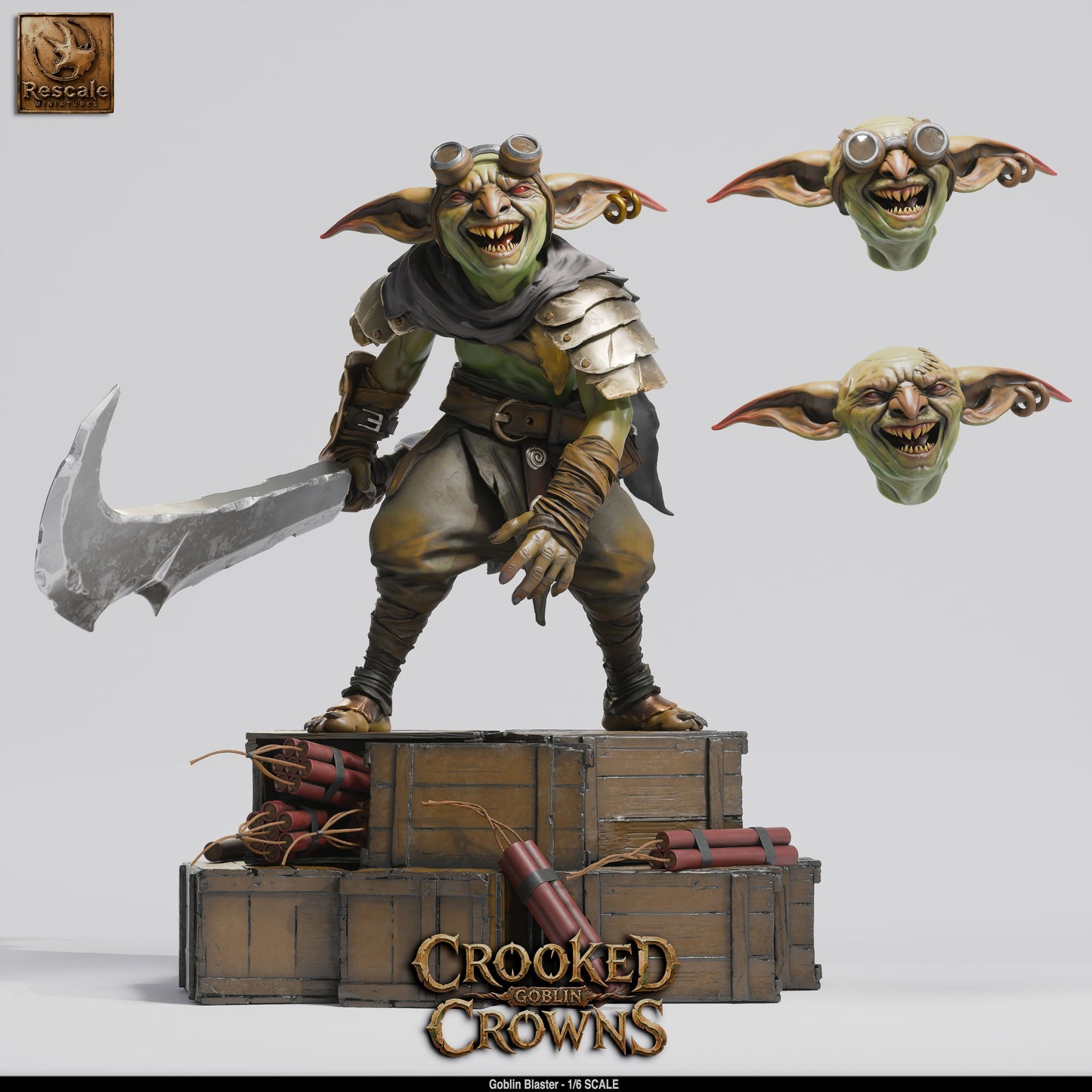 Goblin Blaster Goblin Gunner Resin Figure 1/6 Scale Display Model