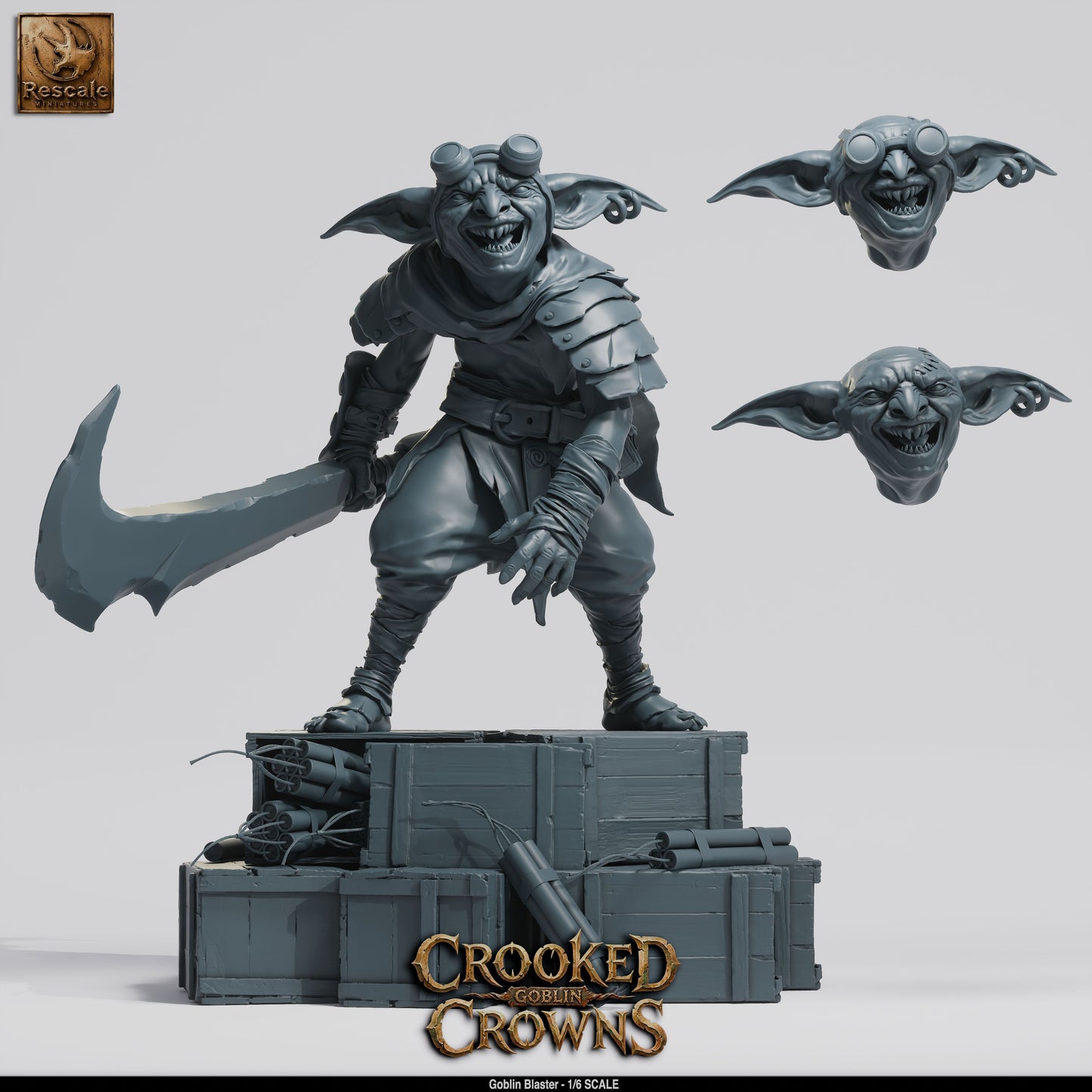 Goblin Blaster Goblin Gunner Resin Figure 1/6 Scale Display Model