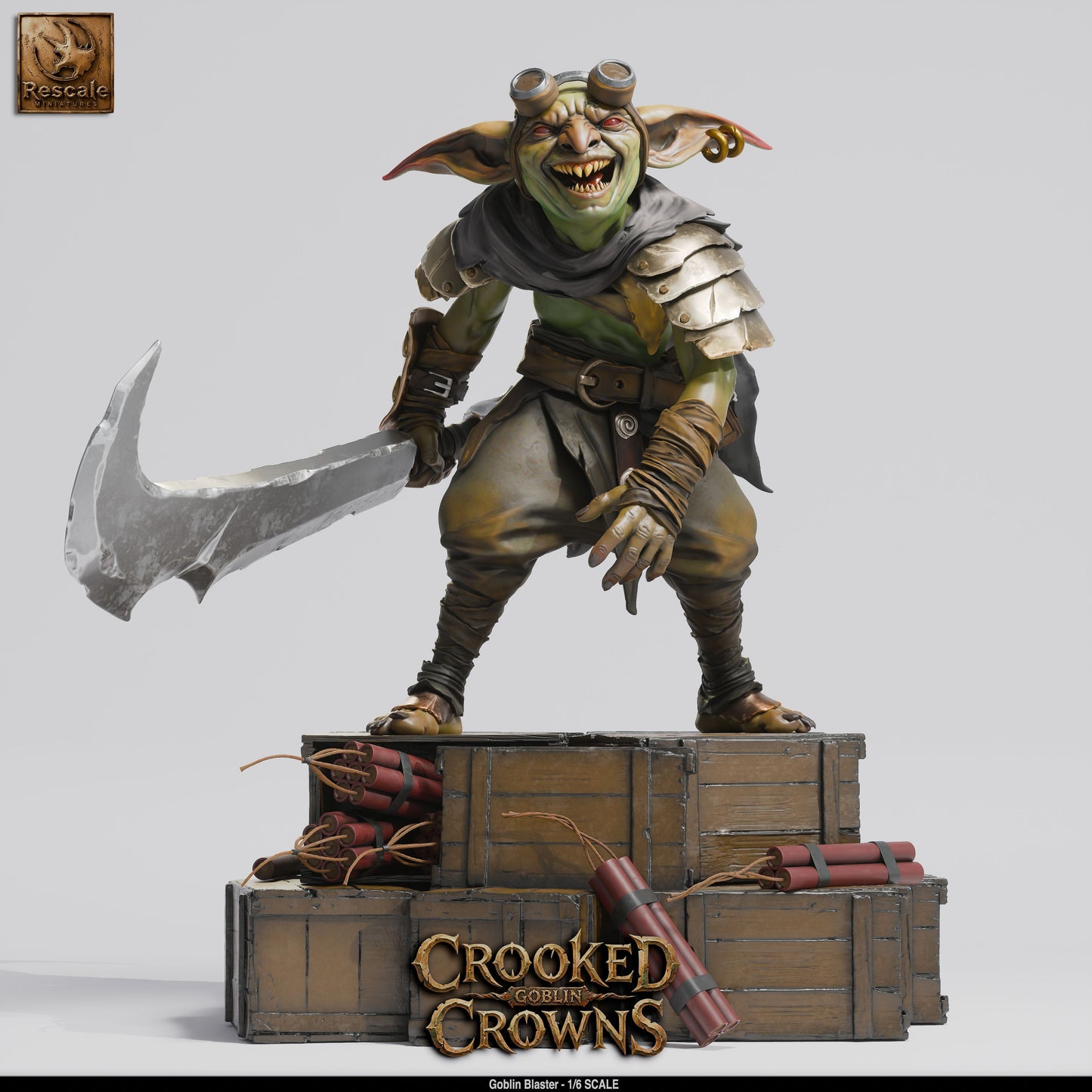 Goblin Blaster Goblin Gunner Resin Figure 1/6 Scale Display Model