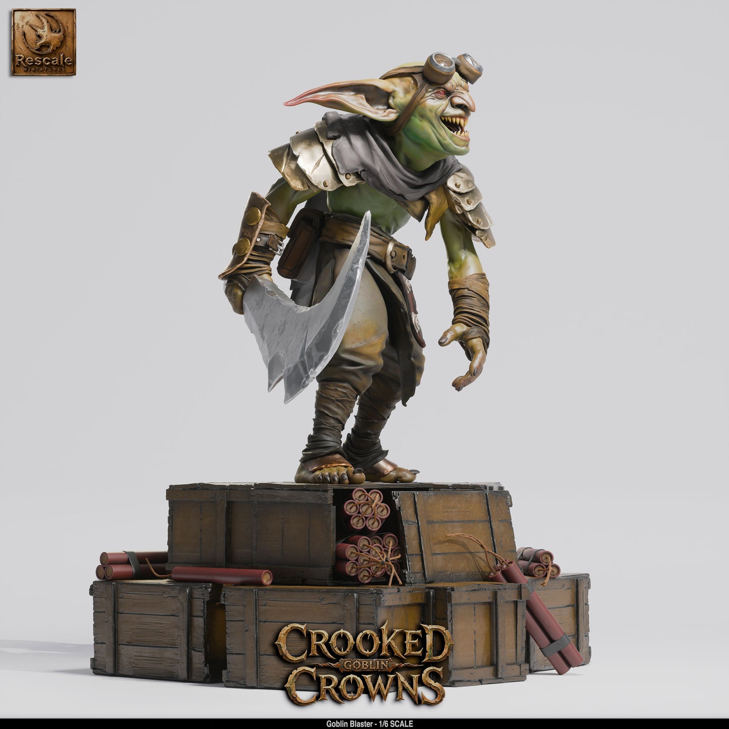 Goblin Blaster Goblin Gunner Resin Figure 1/6 Scale Display Model
