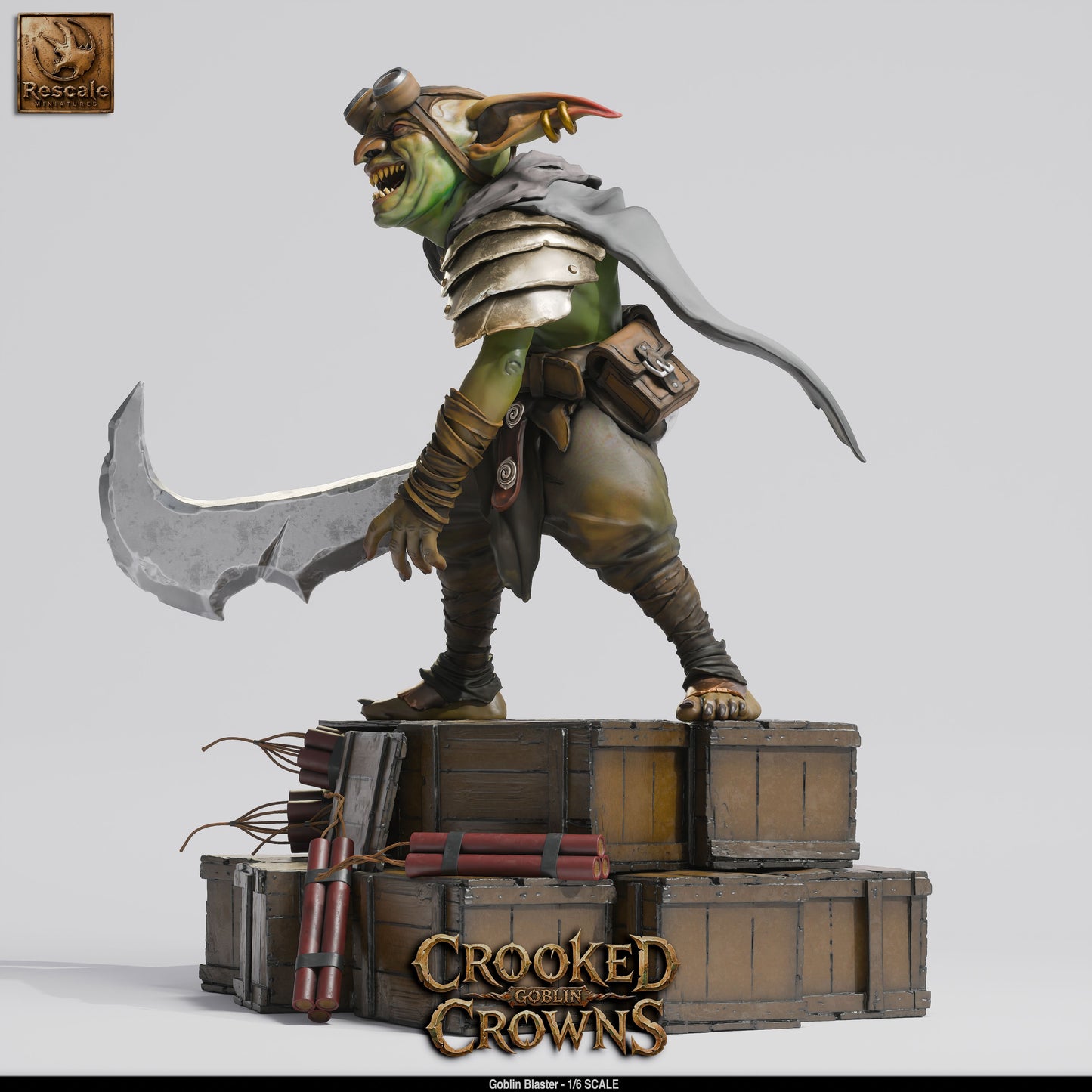 Goblin Blaster Goblin Gunner Resin Figure 1/6 Scale Display Model