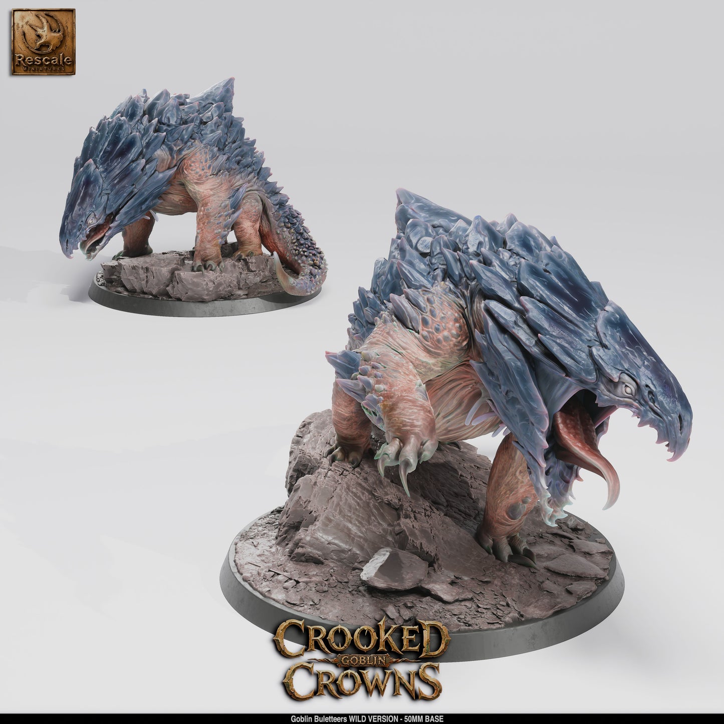 Goblin Bulette Riders DND Miniature TTRPG Resin Figure 50mm Base
