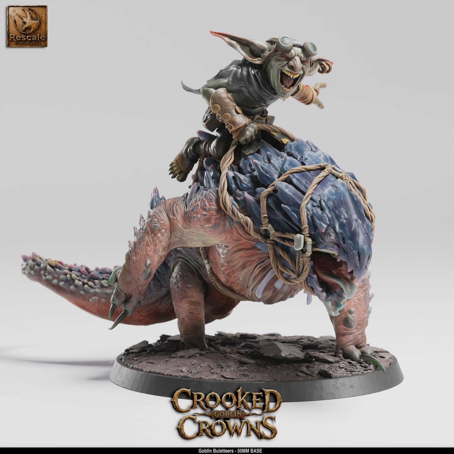 Goblin Bulette Riders DND Miniature TTRPG Resin Figure 50mm Base