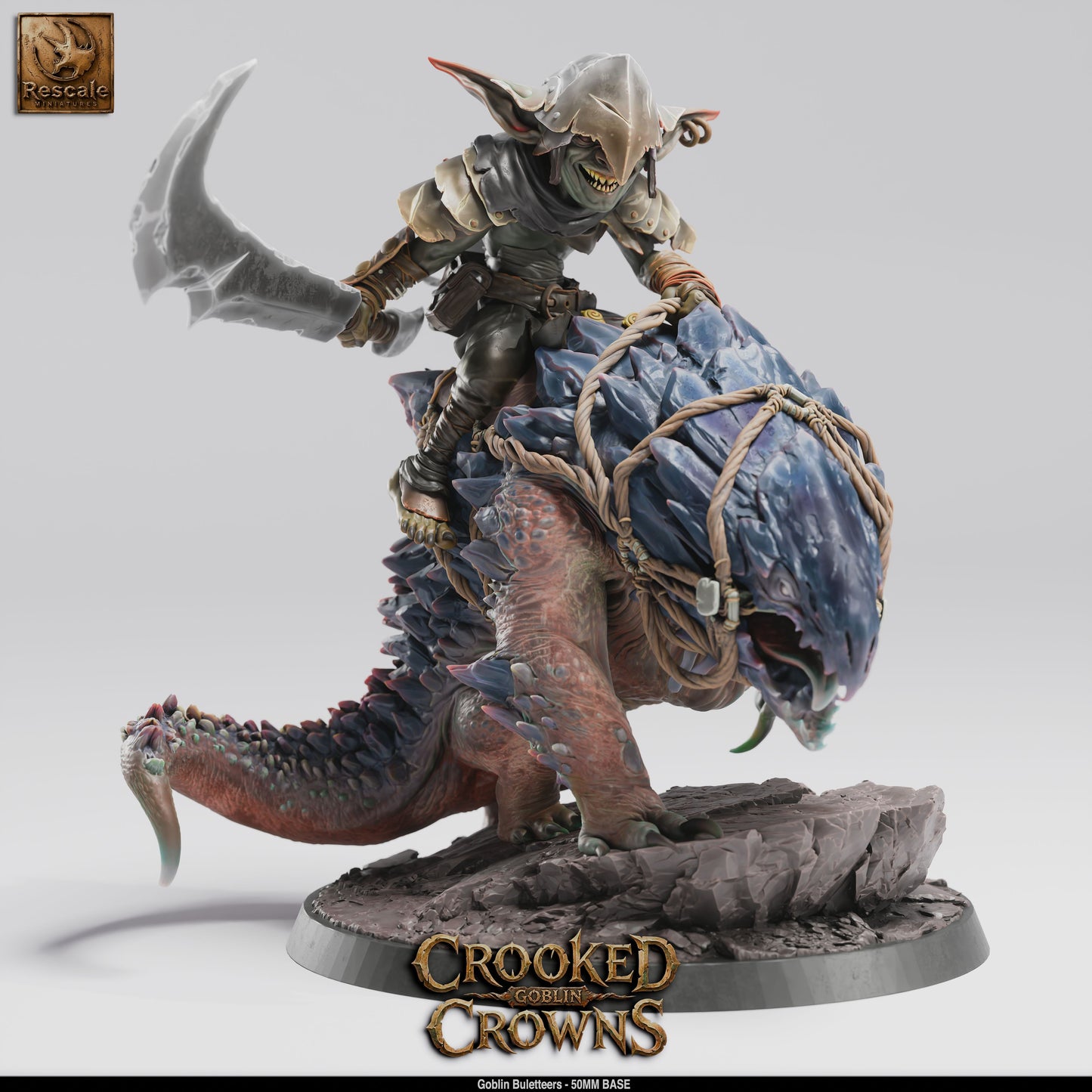 Goblin Bulette Riders DND Miniature TTRPG Resin Figure 50mm Base