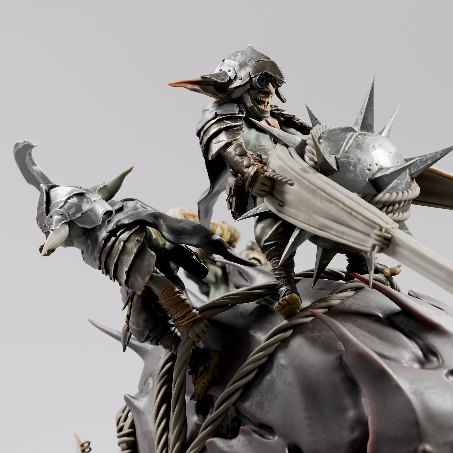 Goblin Siege Crawler Goblin War Machine DND Miniature TTRPG Resin Figure 130mm Base
