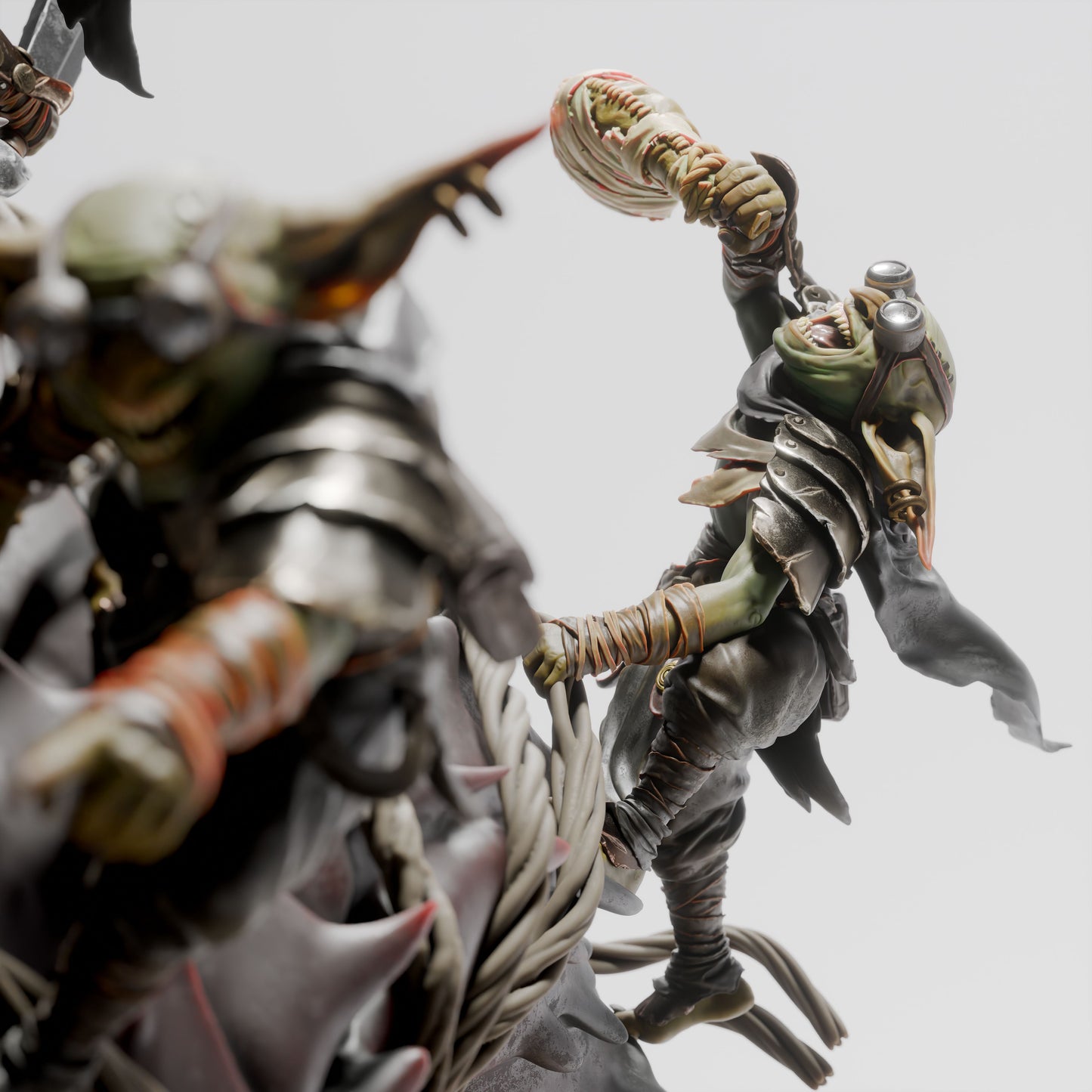 Goblin Siege Crawler Goblin War Machine DND Miniature TTRPG Resin Figure 130mm Base