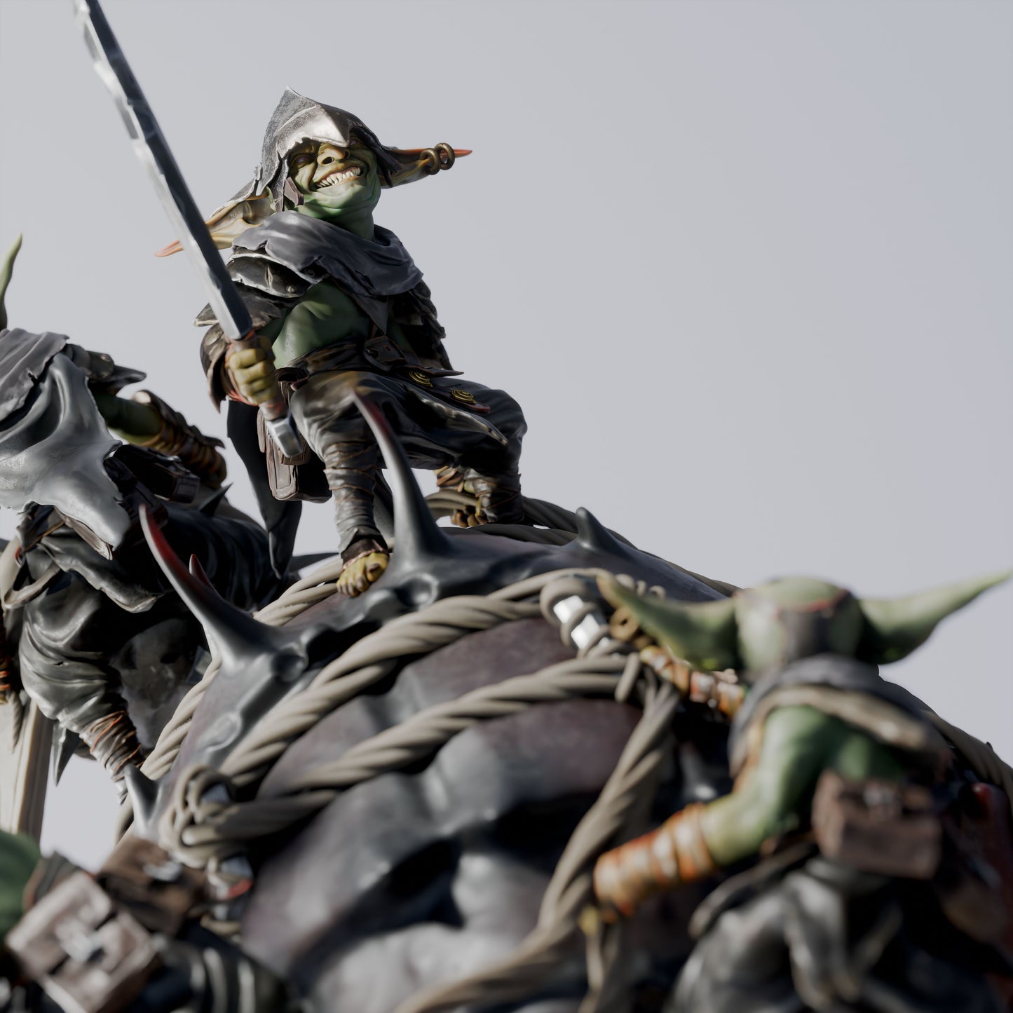 Goblin Siege Crawler Goblin War Machine DND Miniature TTRPG Resin Figure 130mm Base