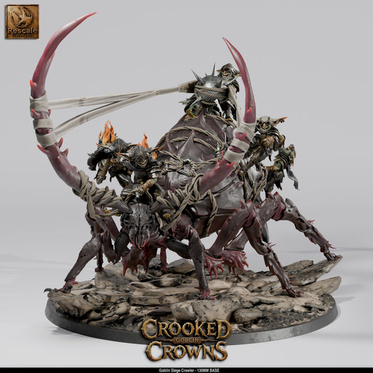 Goblin Siege Crawler Goblin War Machine DND Miniature TTRPG Resin Figure 130mm Base