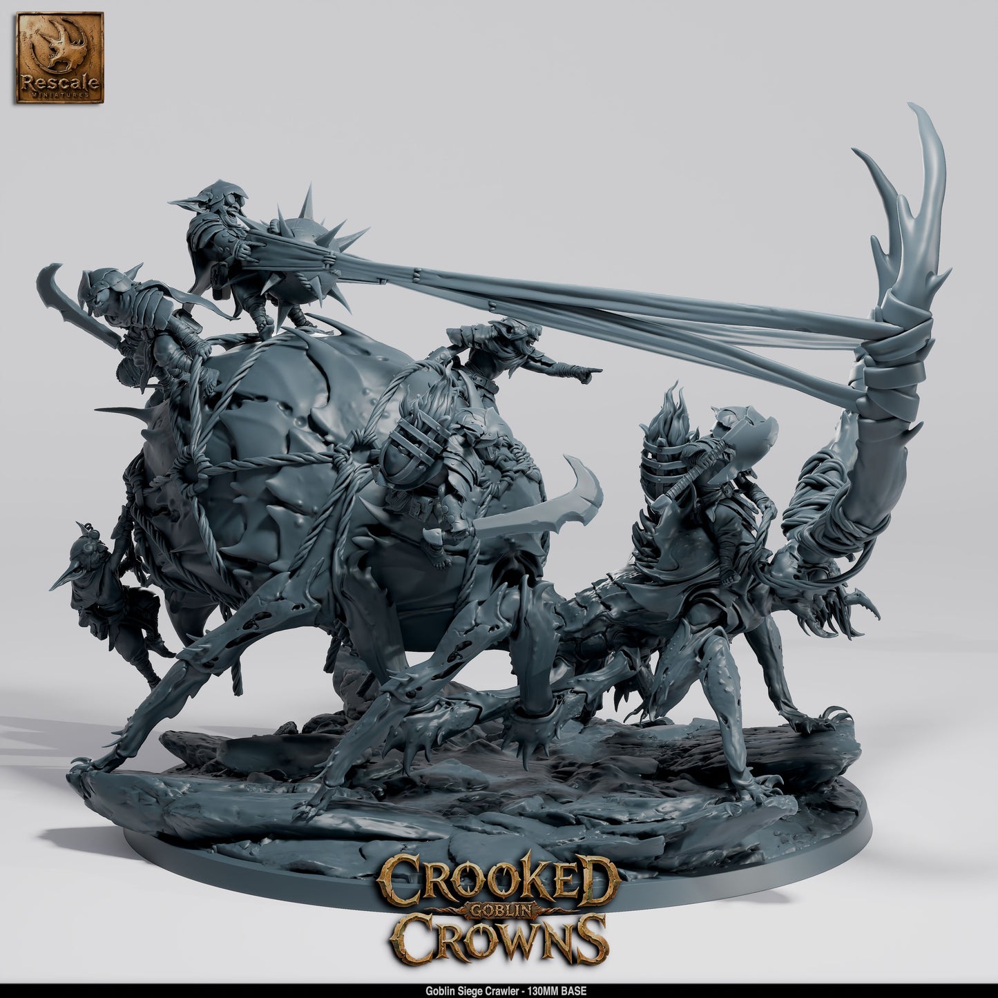 Goblin Siege Crawler Goblin War Machine DND Miniature TTRPG Resin Figure 130mm Base