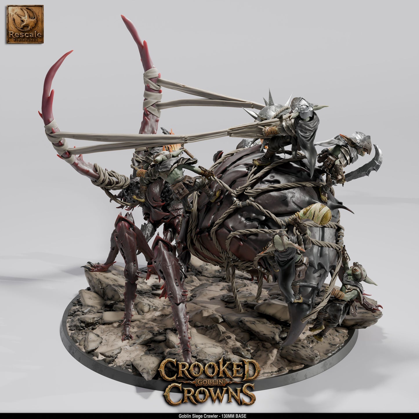 Goblin Siege Crawler Goblin War Machine DND Miniature TTRPG Resin Figure 130mm Base