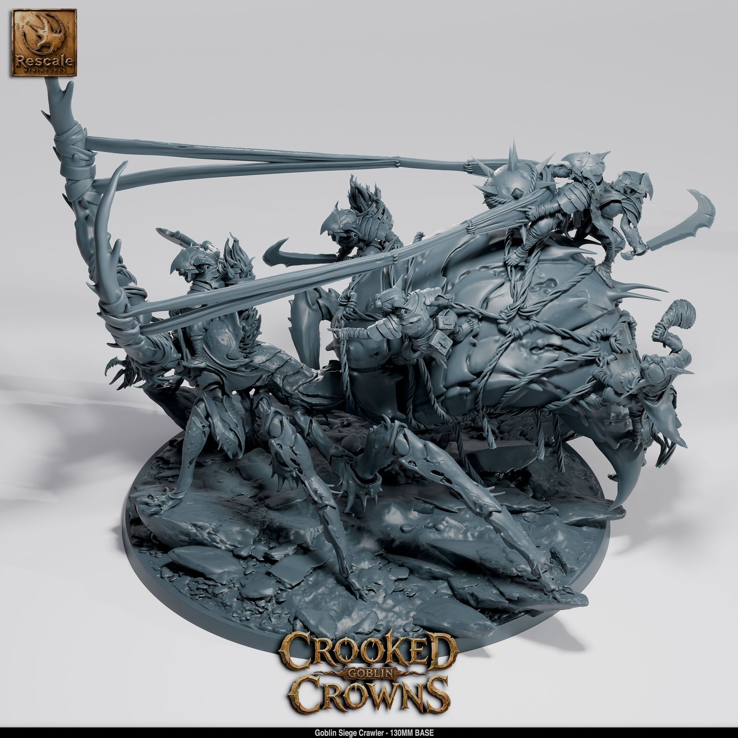 Goblin Siege Crawler Goblin War Machine DND Miniature TTRPG Resin Figure 130mm Base