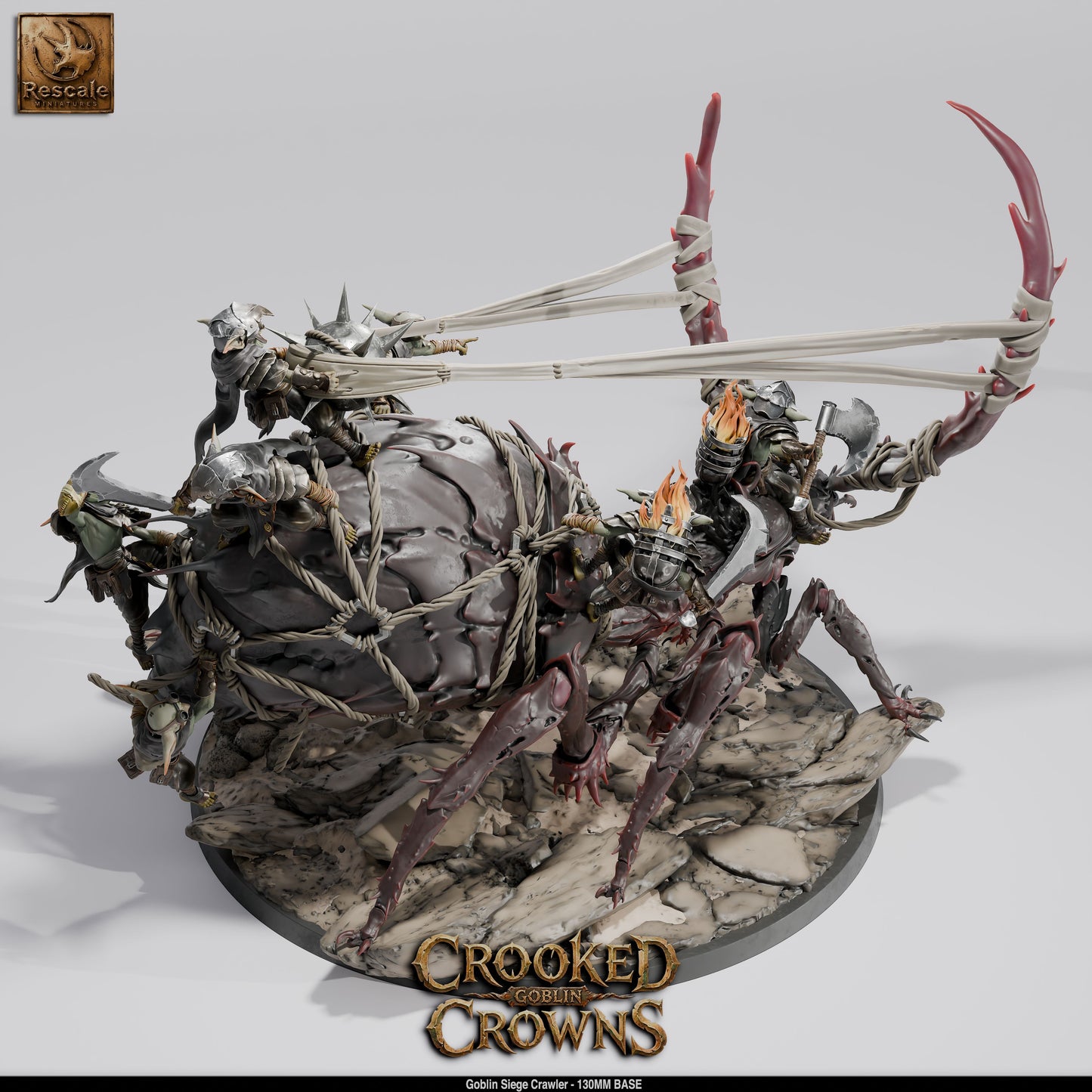 Goblin Siege Crawler Goblin War Machine DND Miniature TTRPG Resin Figure 130mm Base