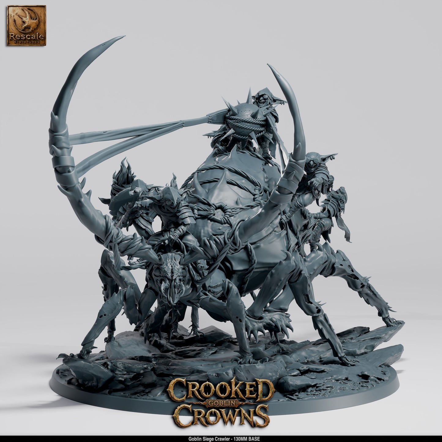 Goblin Siege Crawler Goblin War Machine DND Miniature TTRPG Resin Figure 130mm Base