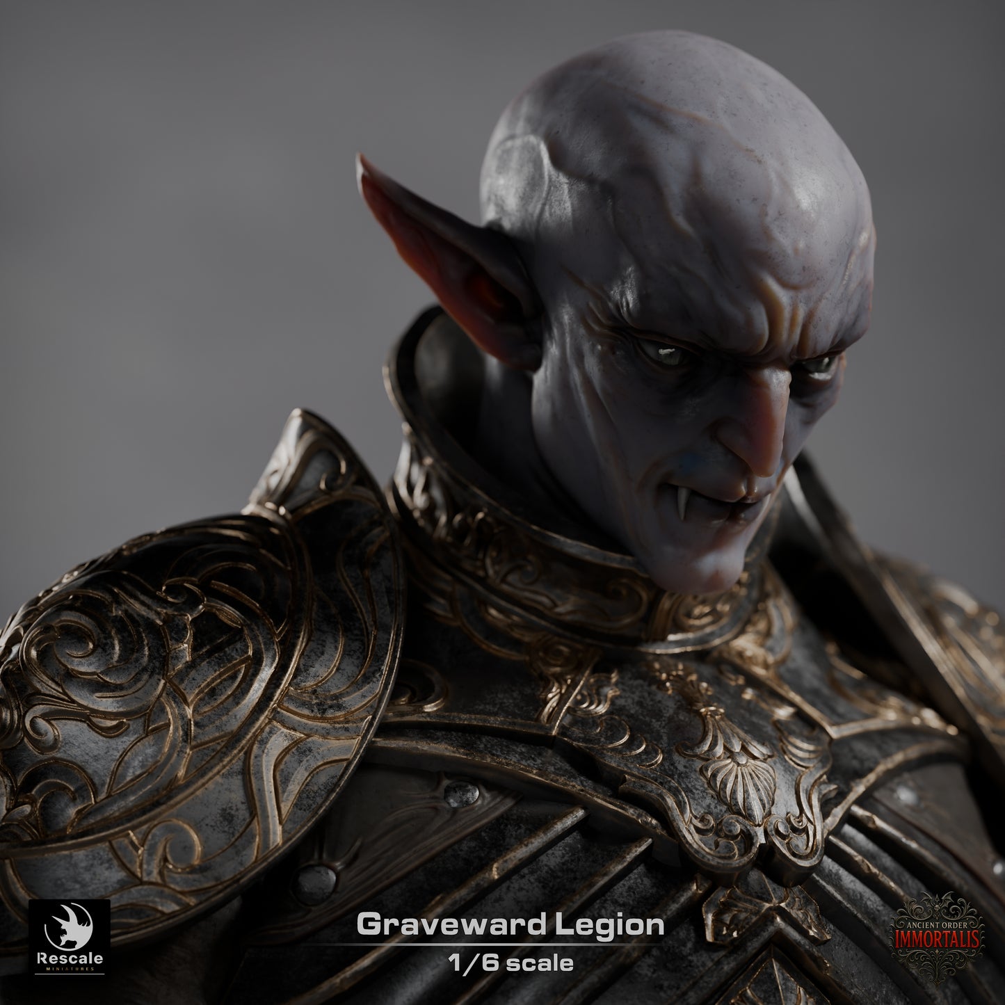 Graveward Legion 1/6 Scale Figure | Undead Warrior Statue | Resin 3D Printed Fantasy Display Model