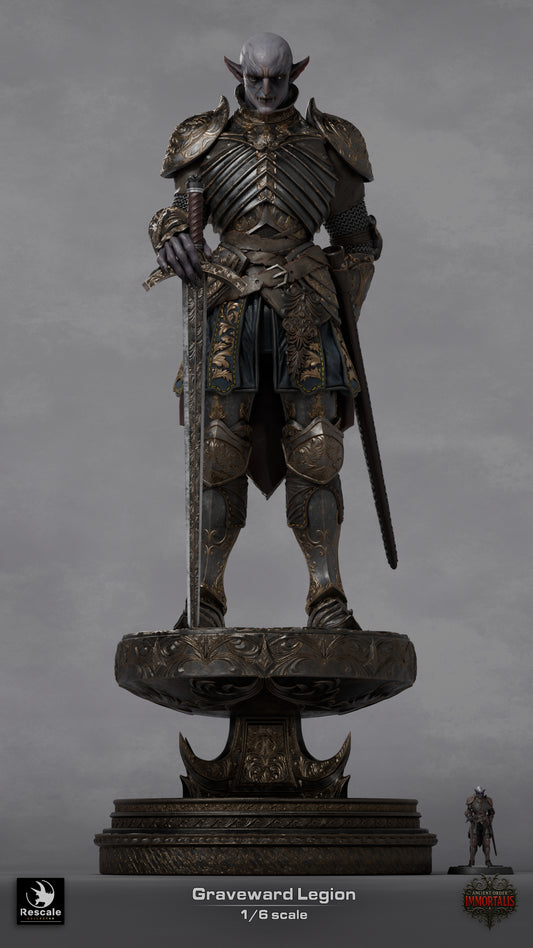 Graveward Legion 1/6 Scale Figure | Undead Warrior Statue | Resin 3D Printed Fantasy Display Model