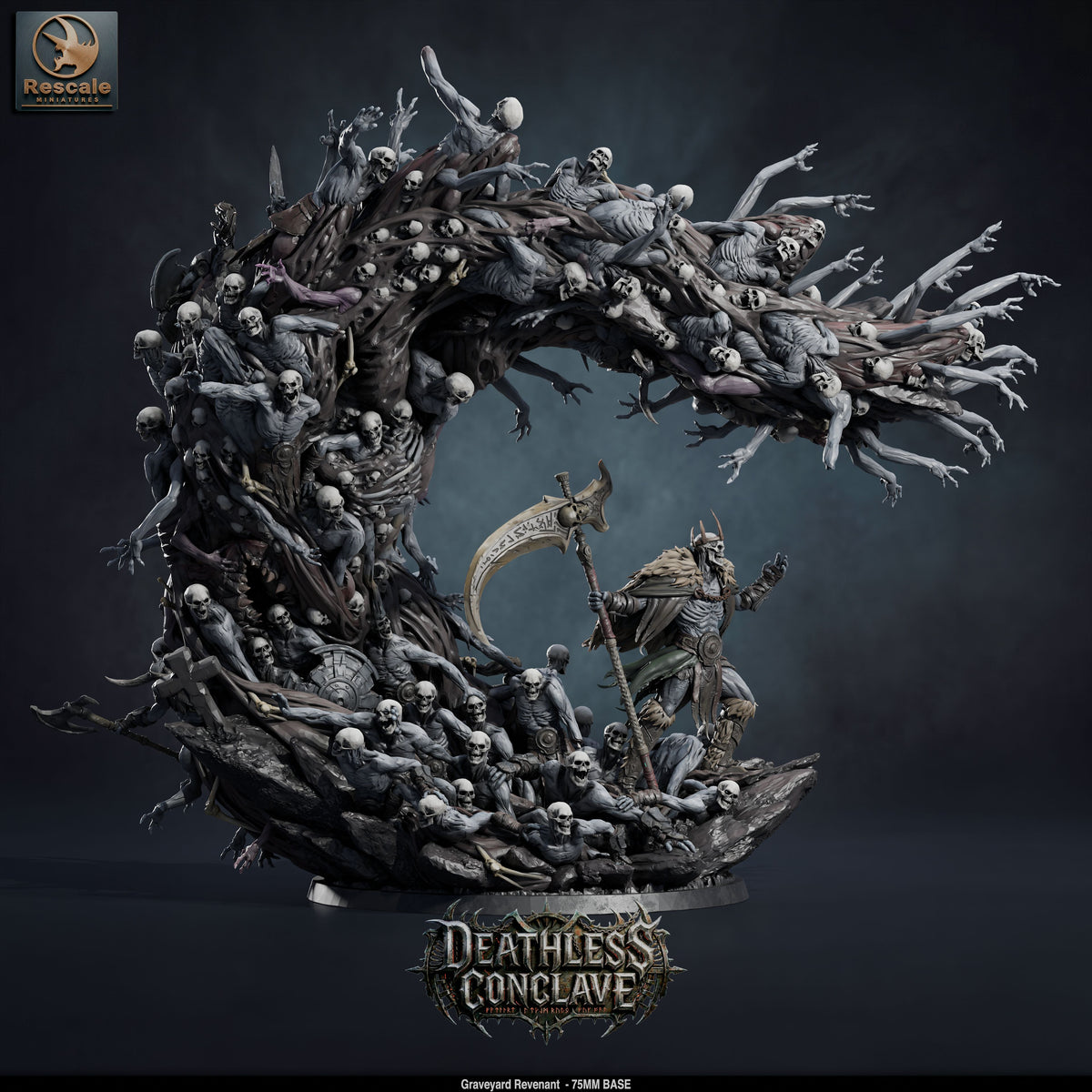 Graveyard Revenant DND TTRPG Resin Model 75mm Base