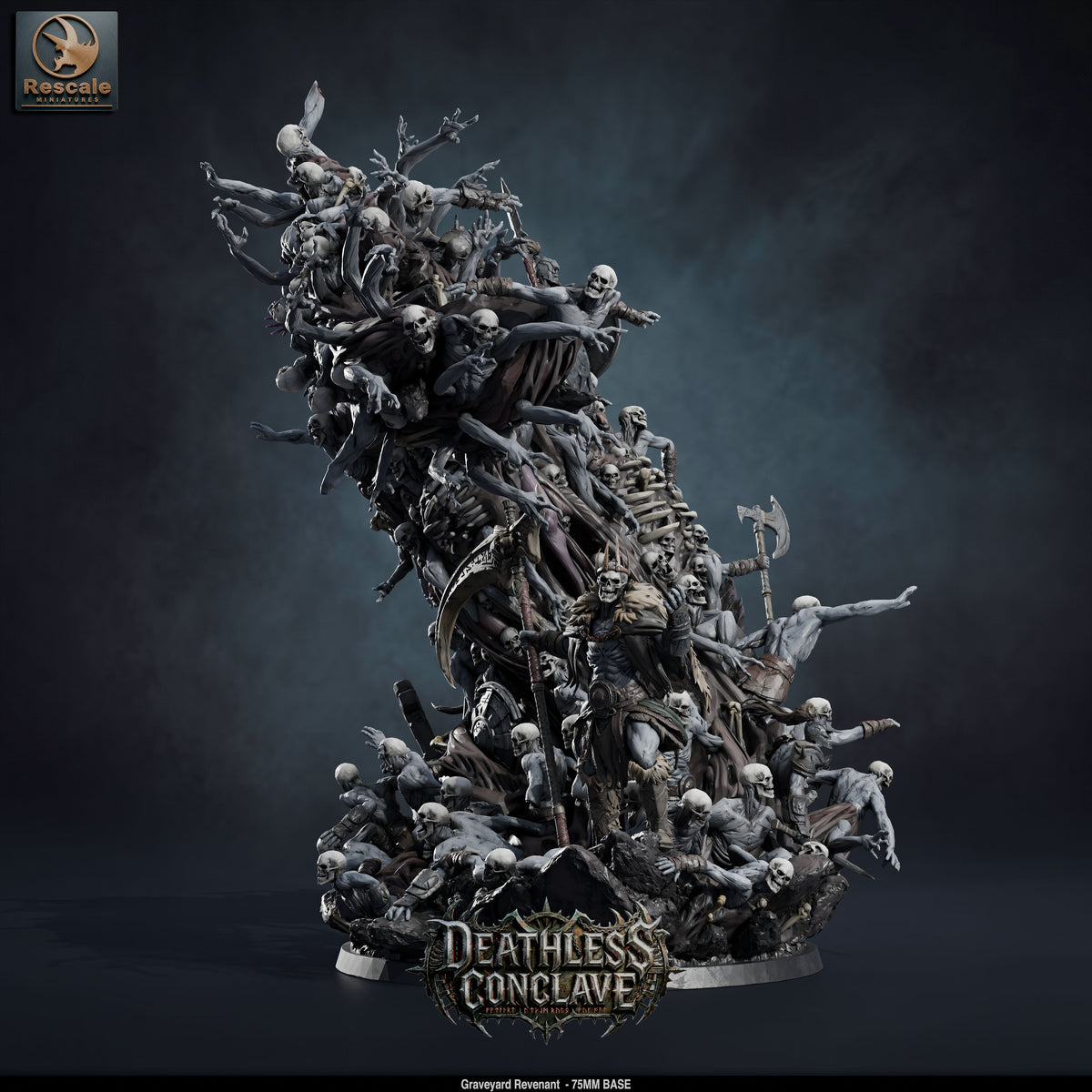 Graveyard Revenant DND TTRPG Resin Model 75mm Base