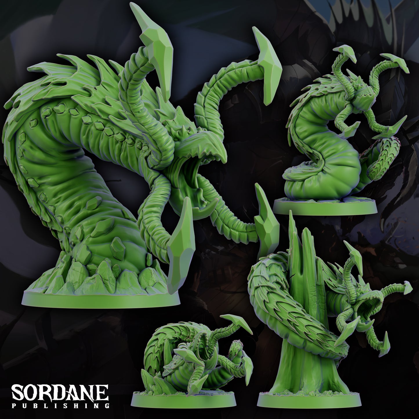 Grick Aberration Monster DND Miniature TTRPG Resin Figure 25mm Base