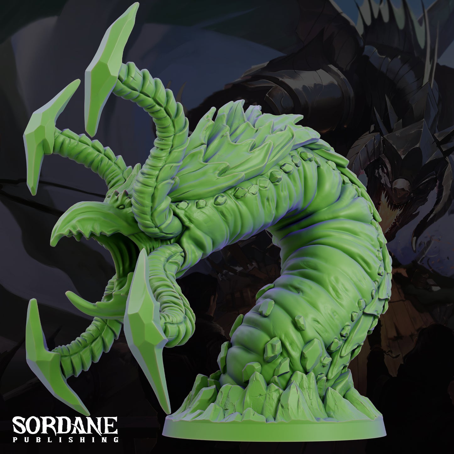 Grick Aberration Monster DND Miniature TTRPG Resin Figure 25mm Base