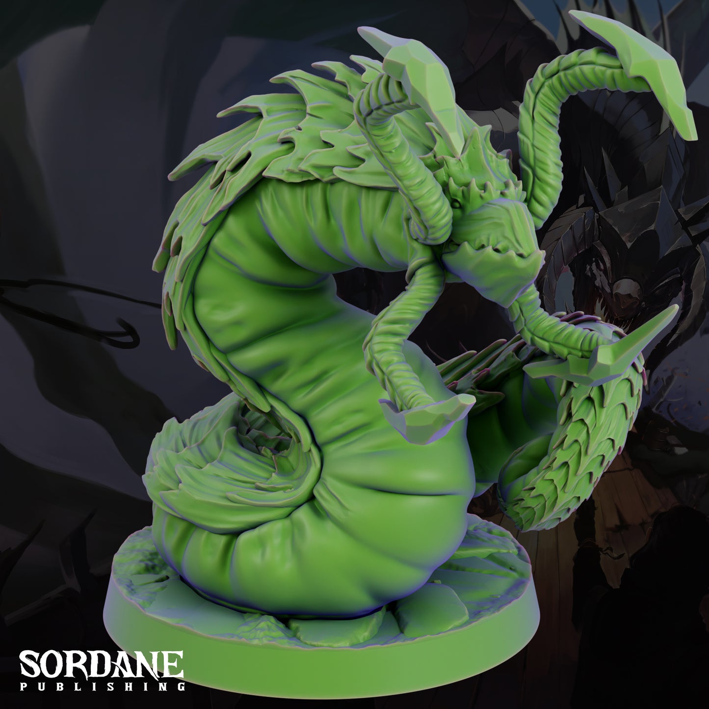 Grick Aberration Monster DND Miniature TTRPG Resin Figure 25mm Base