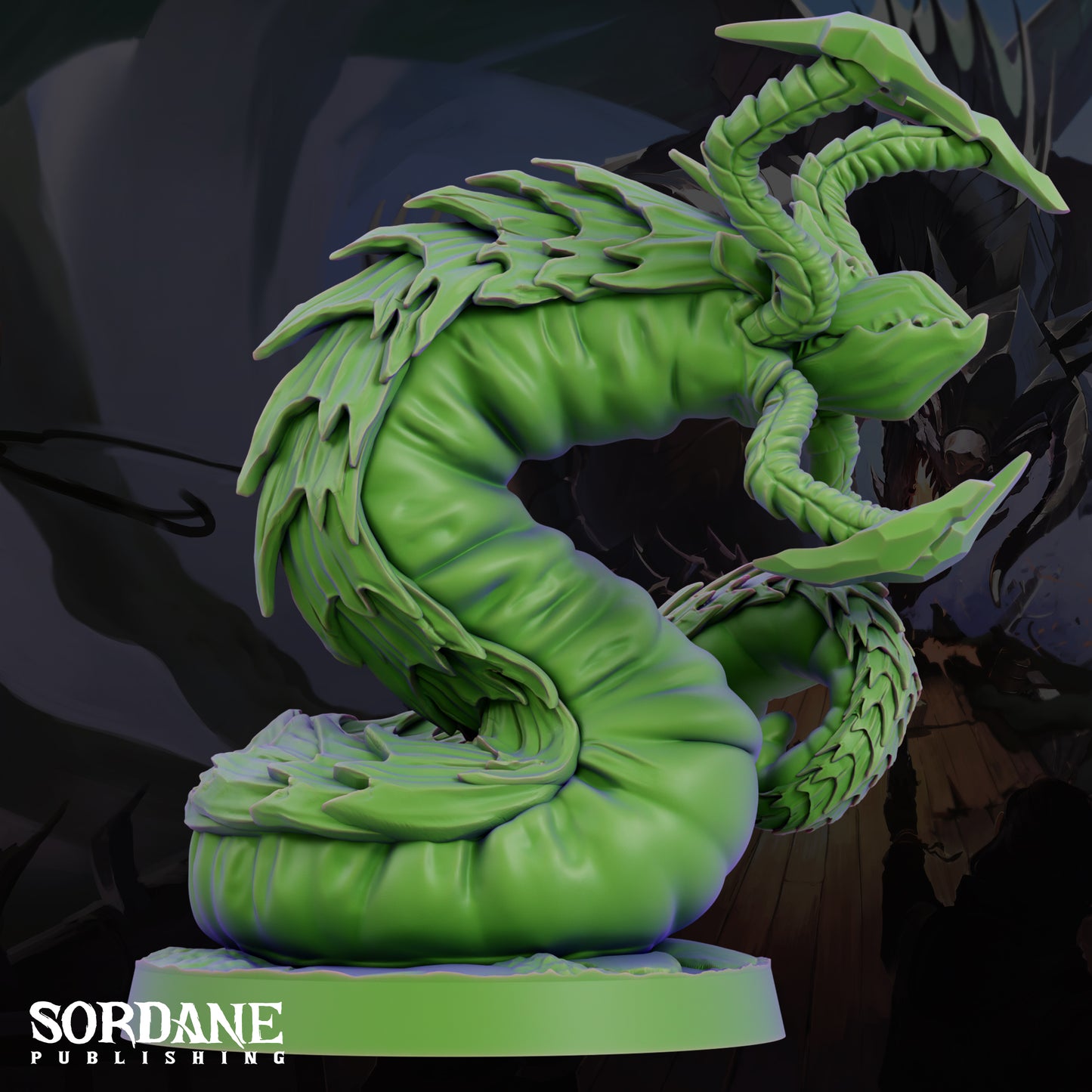 Grick Aberration Monster DND Miniature TTRPG Resin Figure 25mm Base