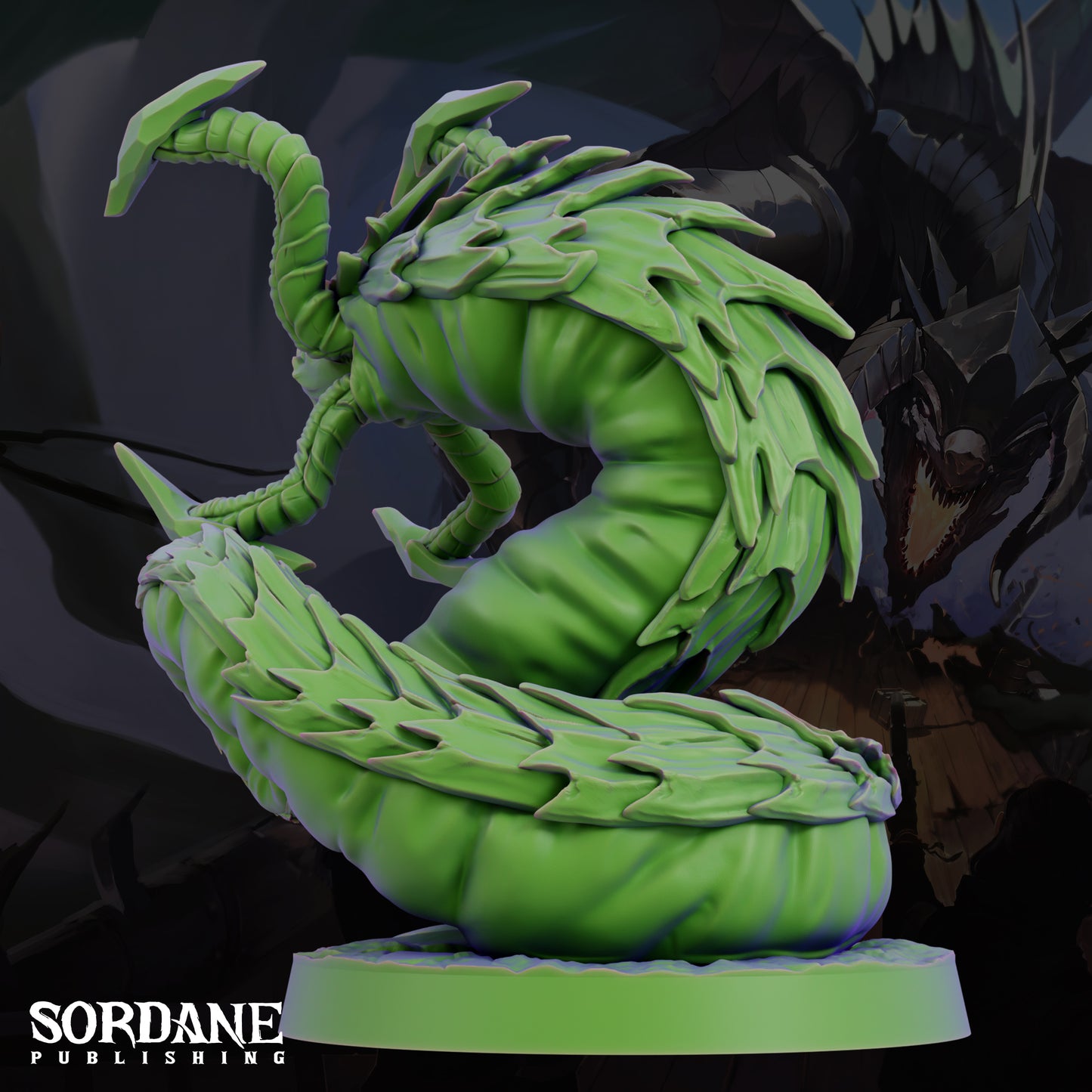 Grick Aberration Monster DND Miniature TTRPG Resin Figure 25mm Base