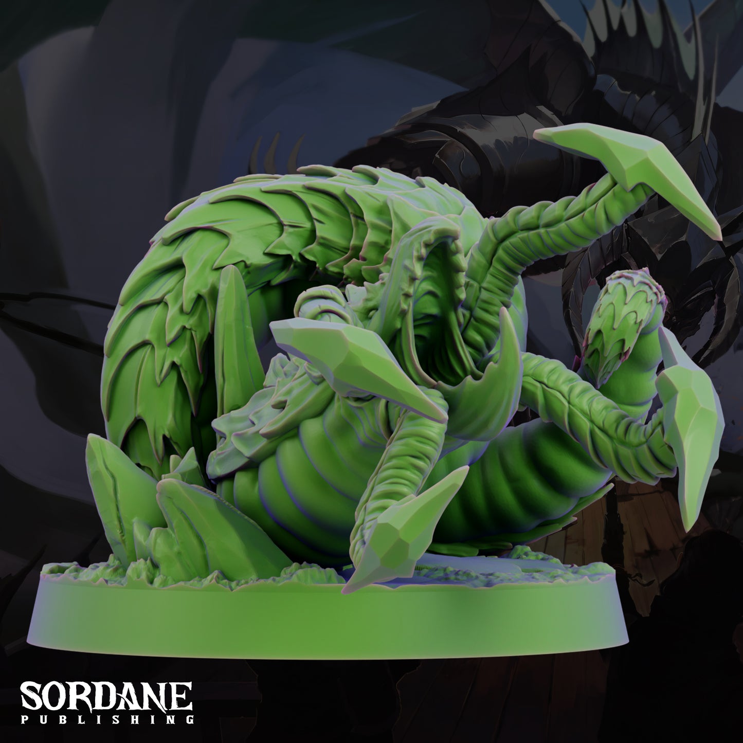 Grick Aberration Monster DND Miniature TTRPG Resin Figure 25mm Base