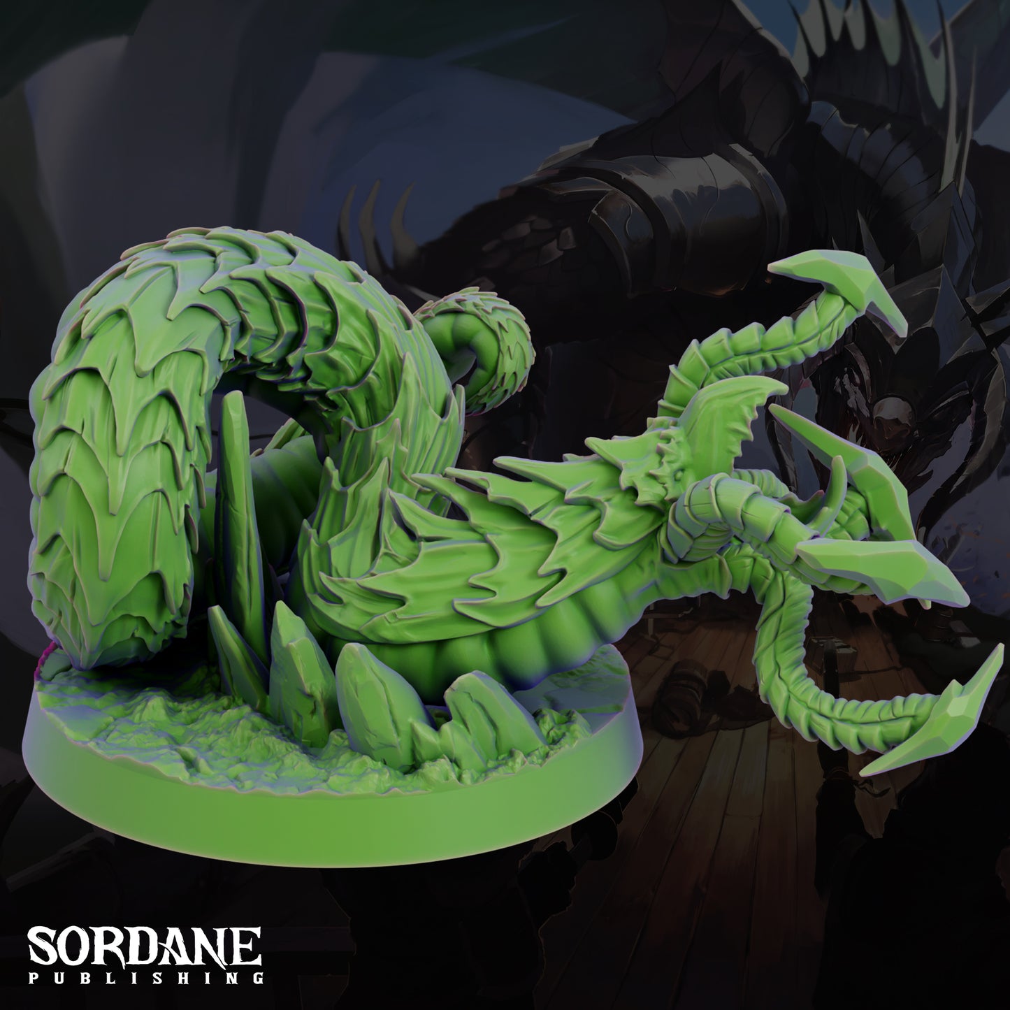 Grick Aberration Monster DND Miniature TTRPG Resin Figure 25mm Base